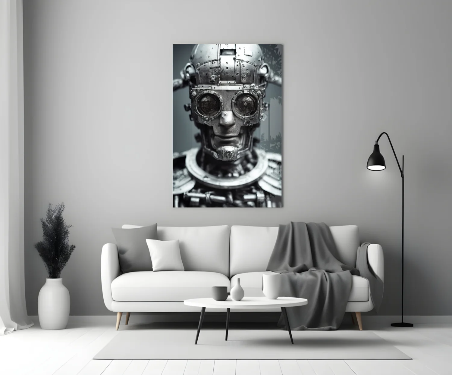 Humachine" Glass Wall Art || Designer Collection - Image 4