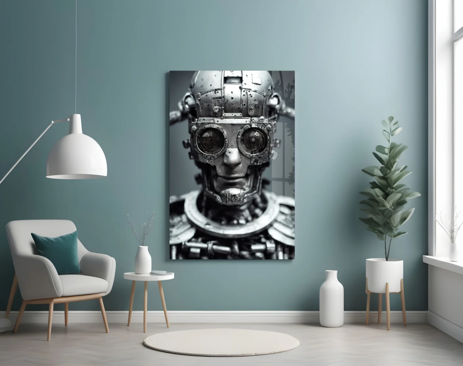 Humachine" Glass Wall Art || Designer Collection - Image 5