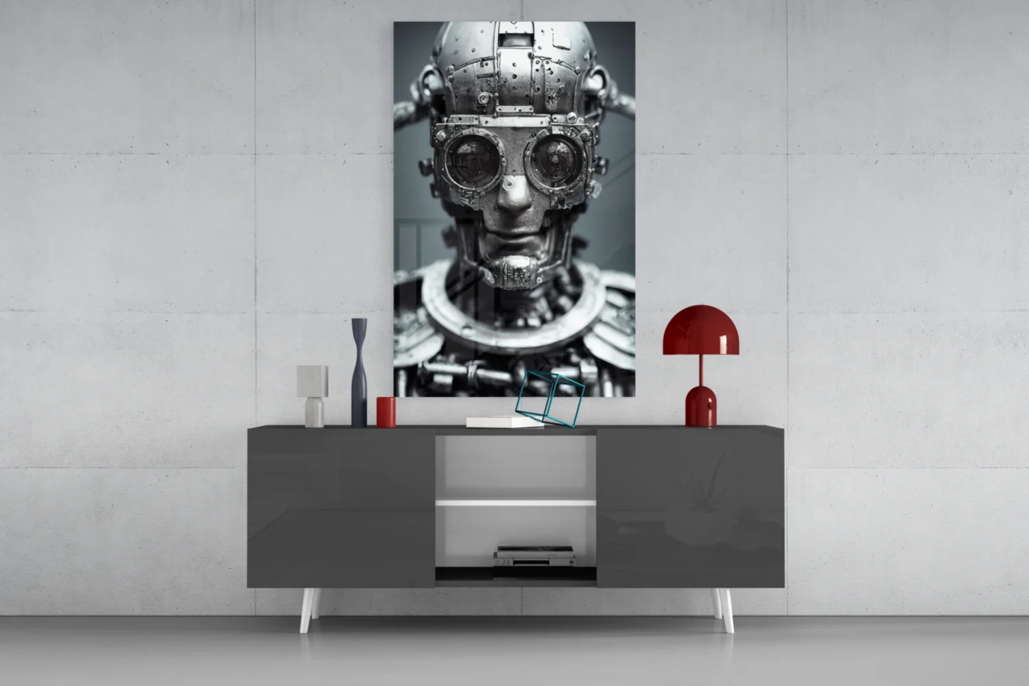 Humachine" Glass Wall Art || Designer Collection - Image 9