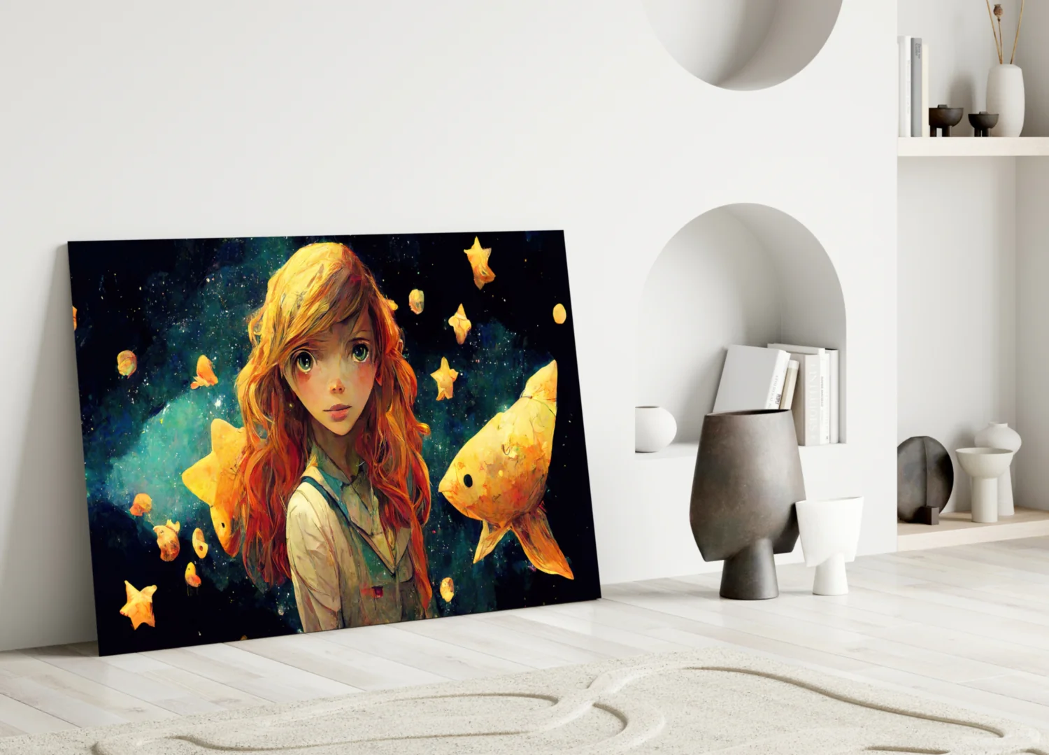 Space Aquarium Glass Wall Art || Designer Collection - Image 4