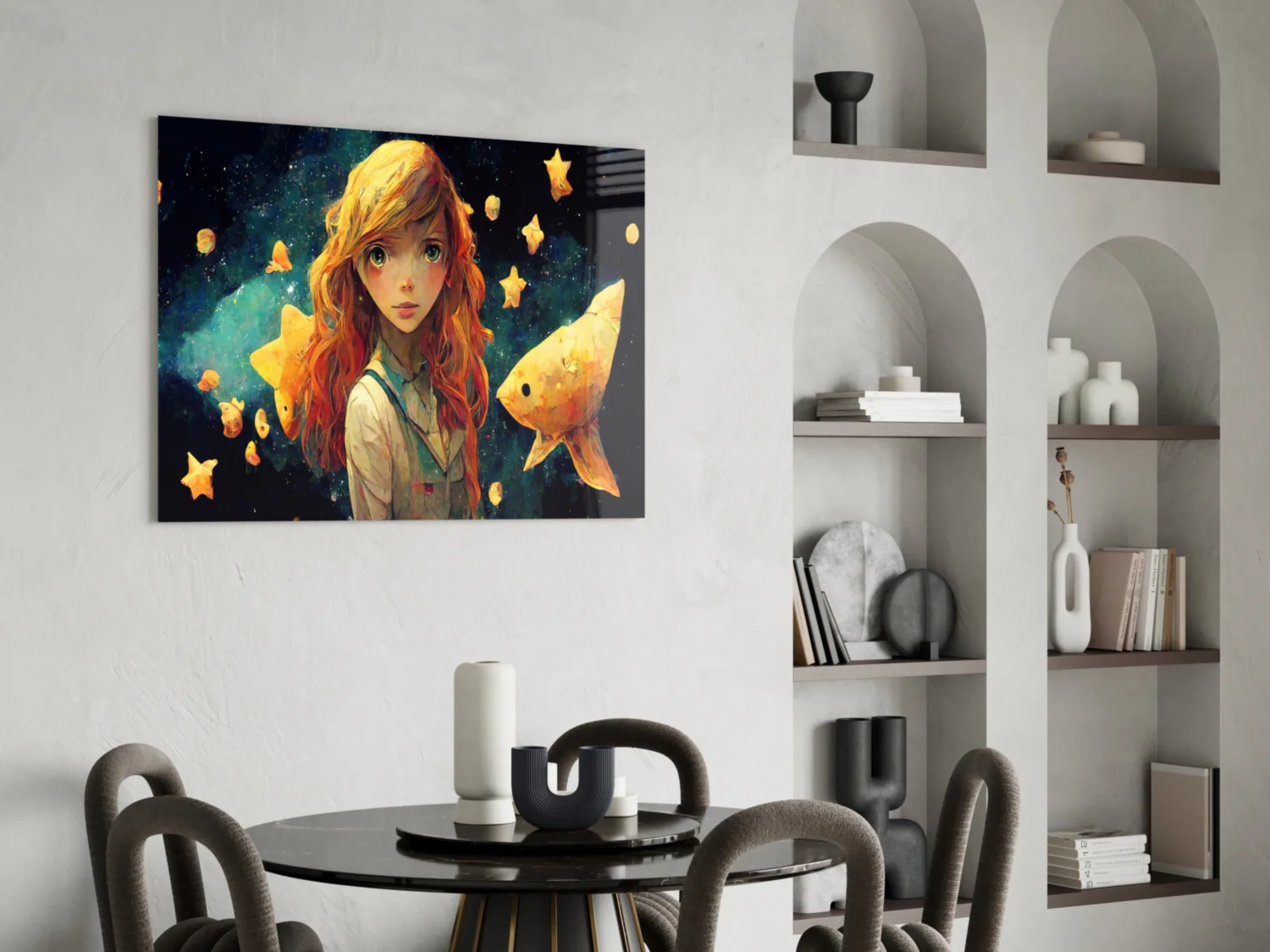 Space Aquarium Glass Wall Art || Designer Collection - Image 6