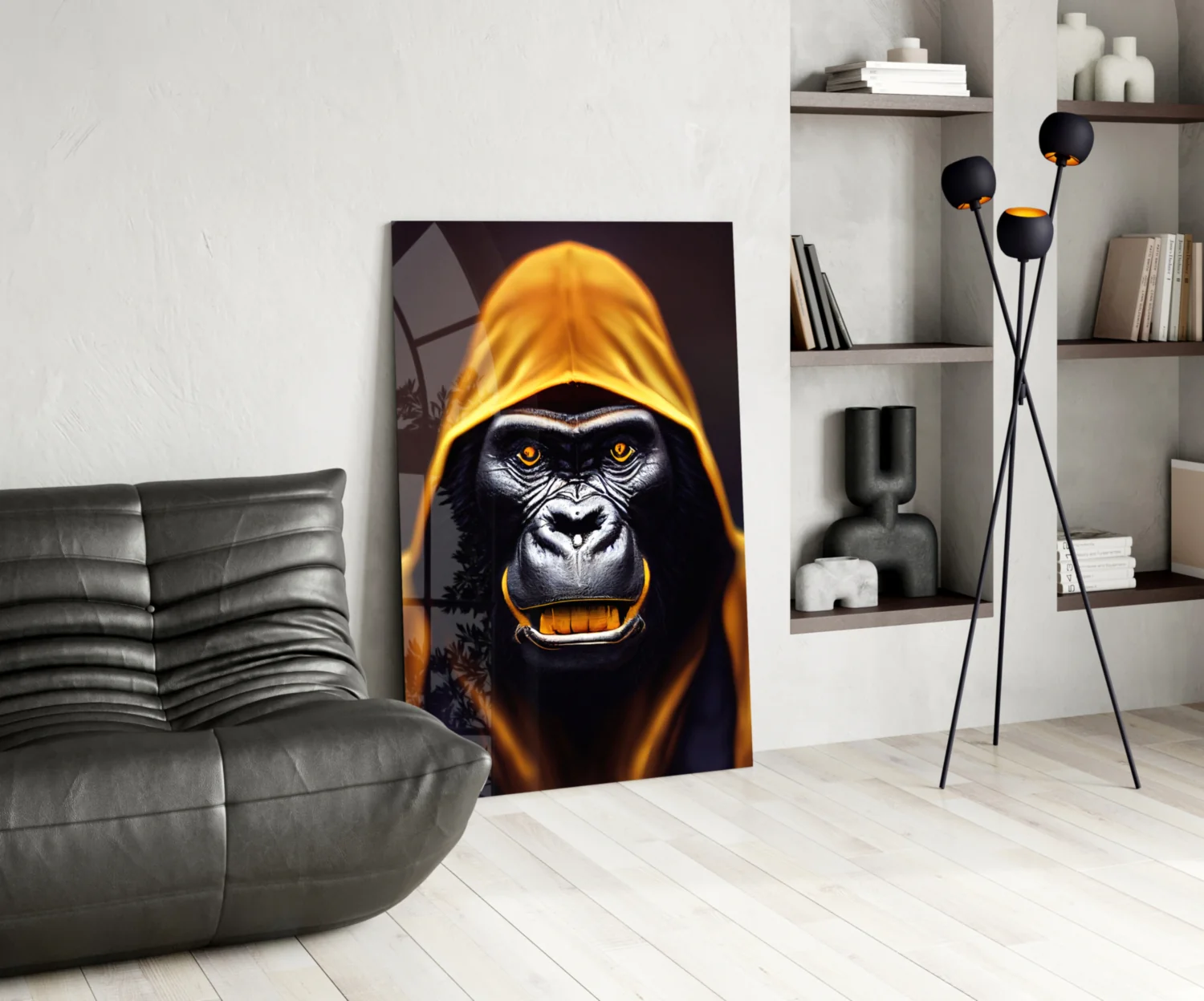 Angry Smile Glass Wall Art || Designer Collection - Image 6