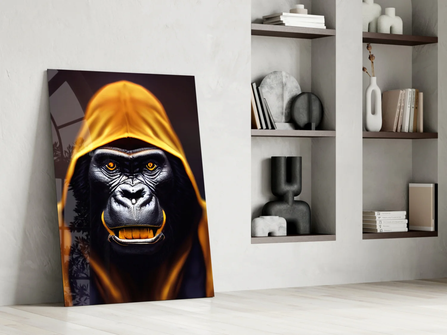Angry Smile Glass Wall Art || Designer Collection - Image 7