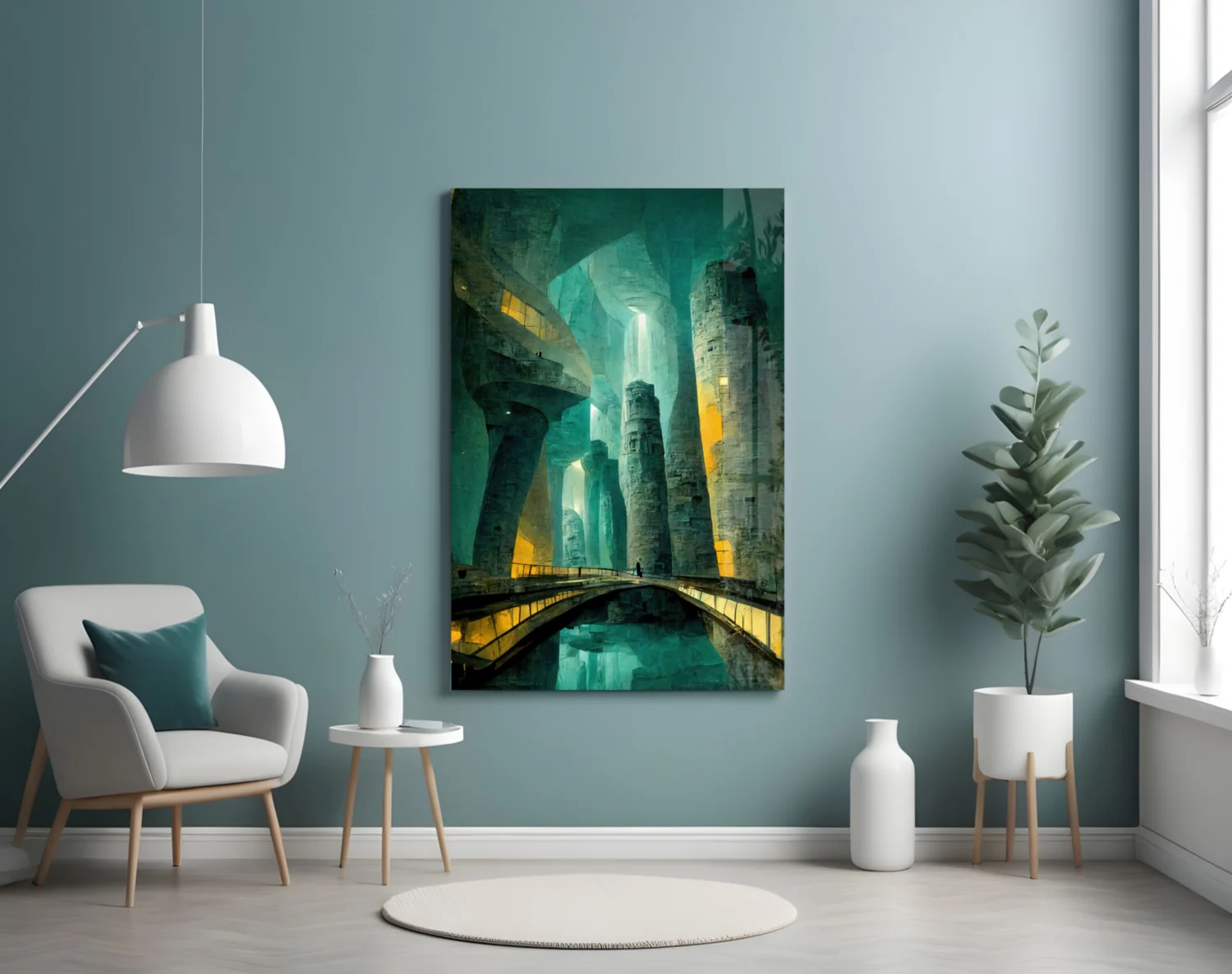 Underground Glass Wall Art || Designers Collection - Image 5