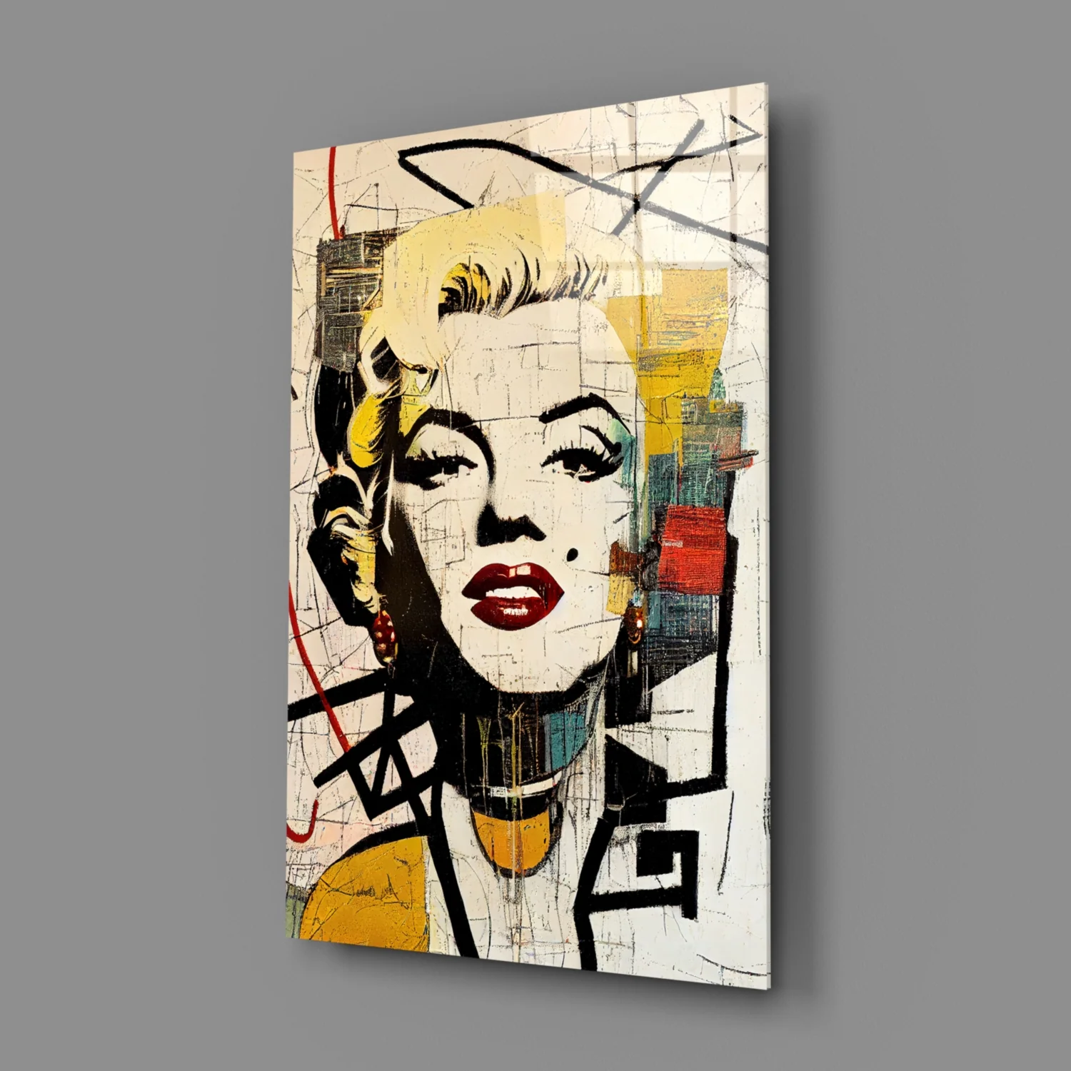 Marilyn Monroe Glass Wall Art || Designer Collection - Image 3