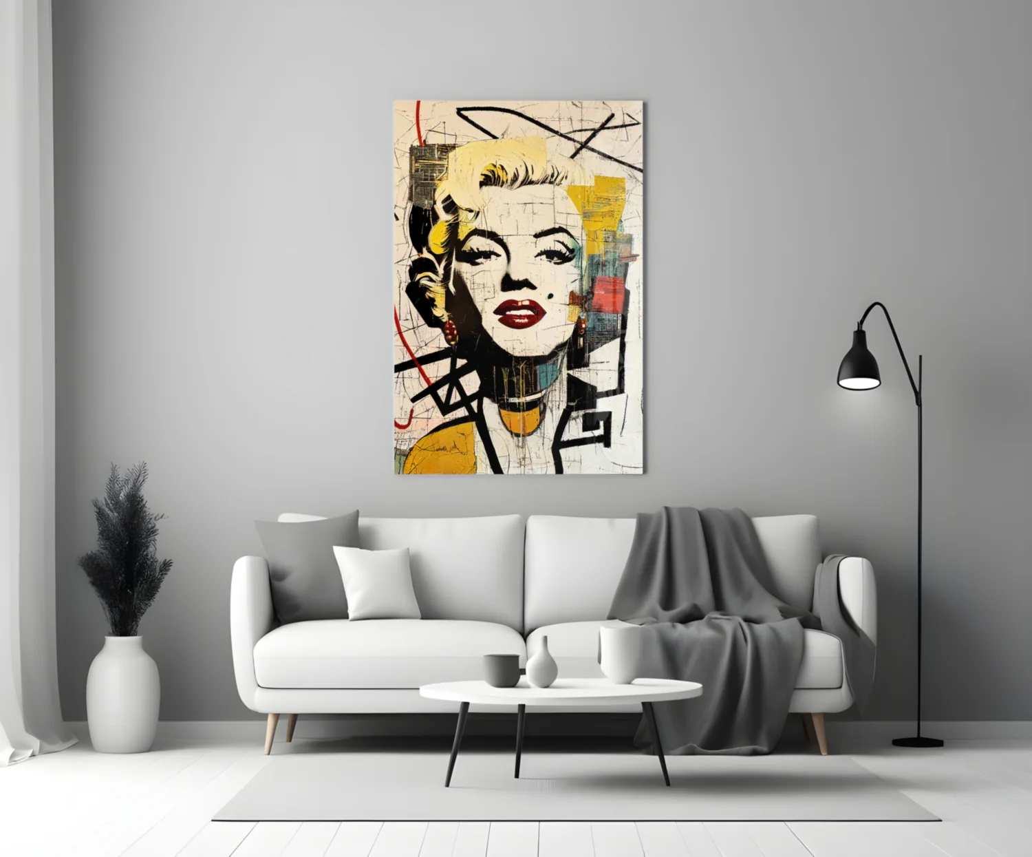 Marilyn Monroe Glass Wall Art || Designer Collection - Image 4