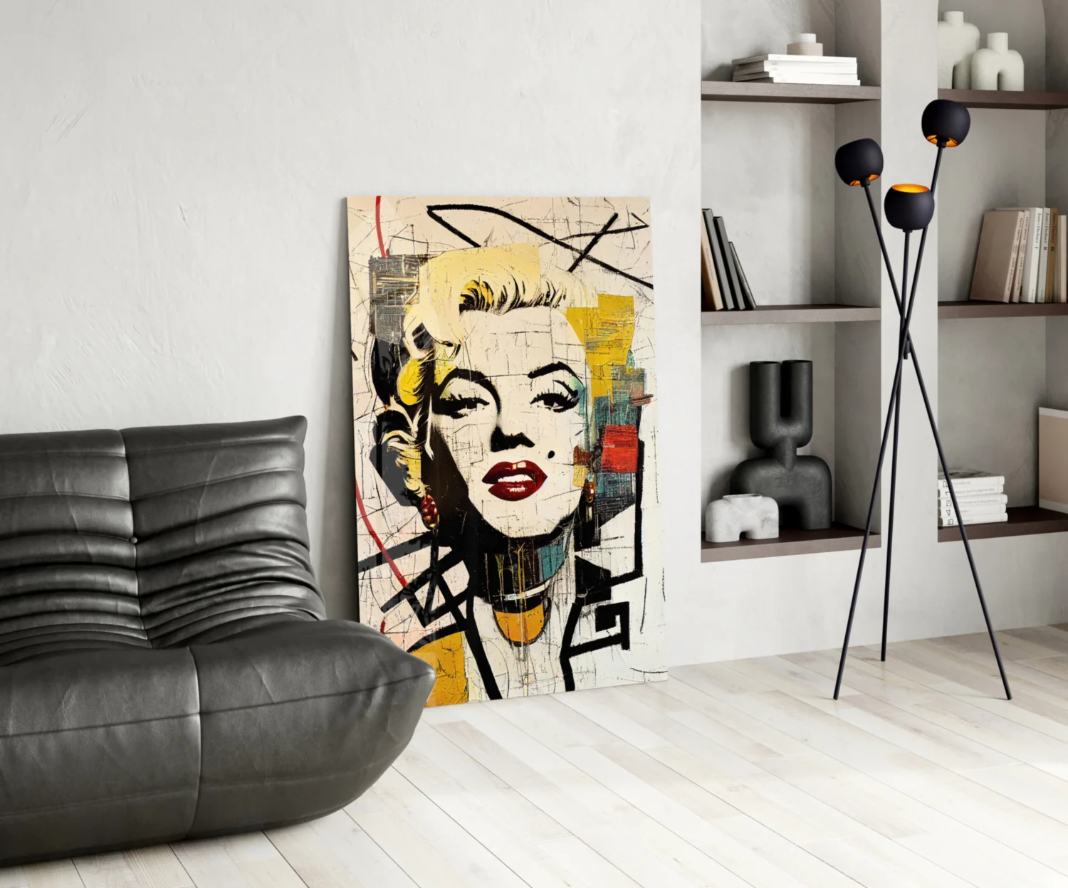 Marilyn Monroe Glass Wall Art || Designer Collection - Image 6