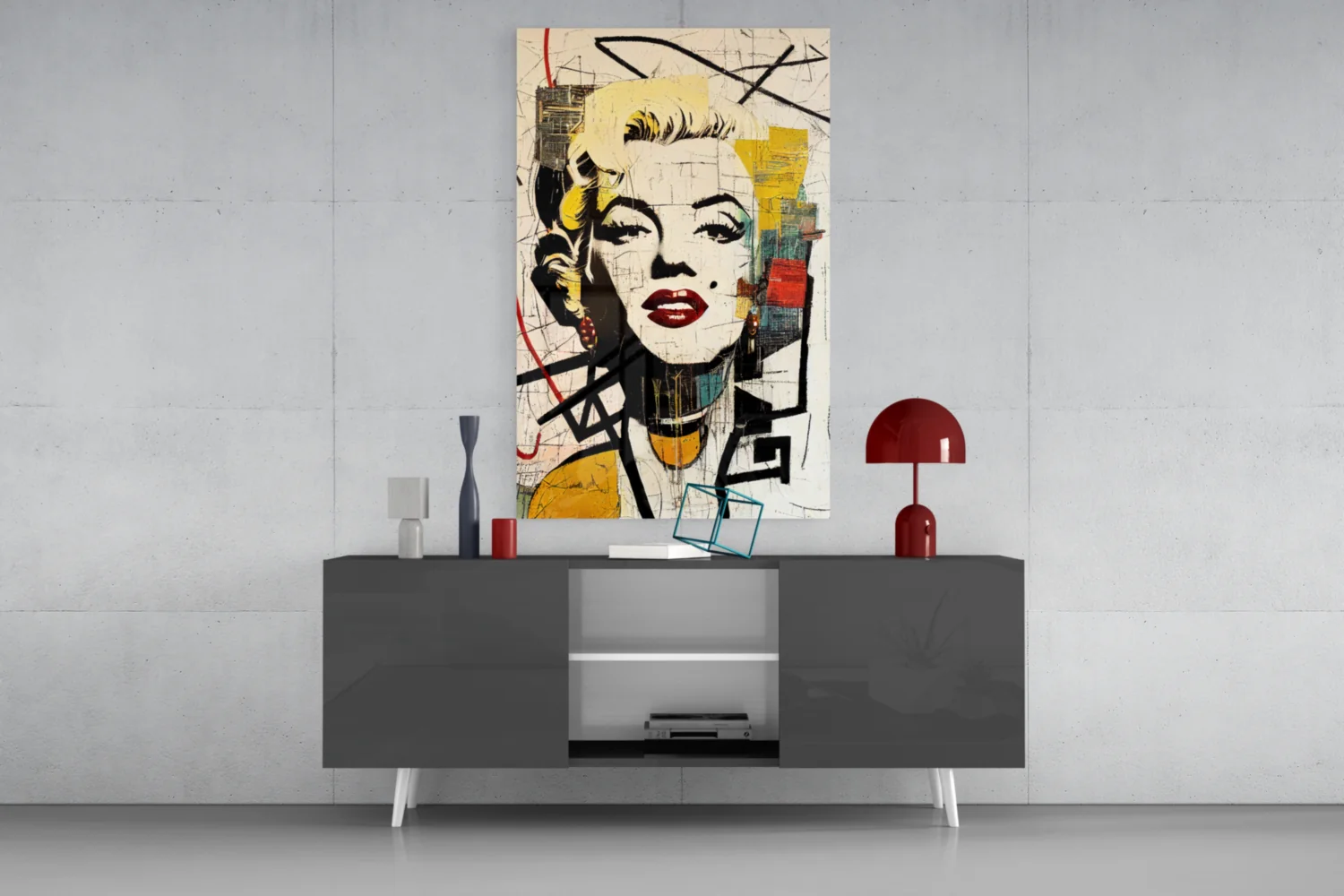Marilyn Monroe Glass Wall Art || Designer Collection - Image 9