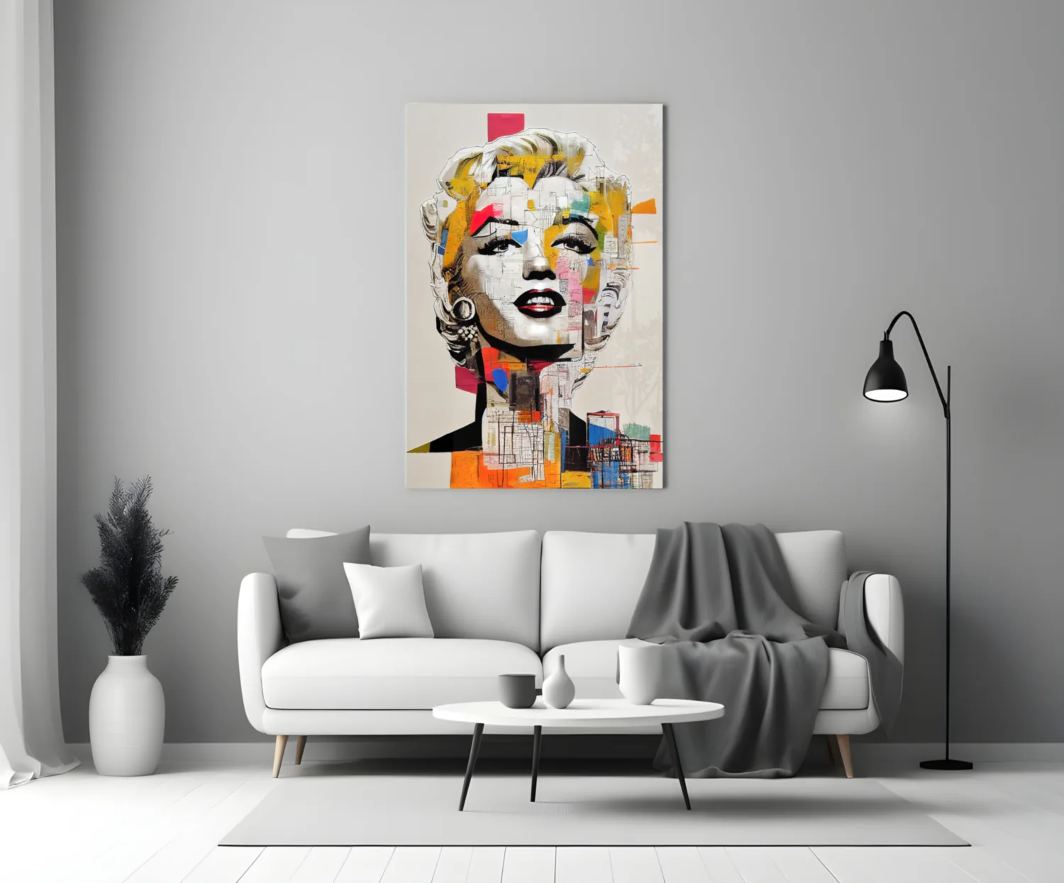 Marilyn Monroe Glass Wall Art || Designer Collection - Image 4