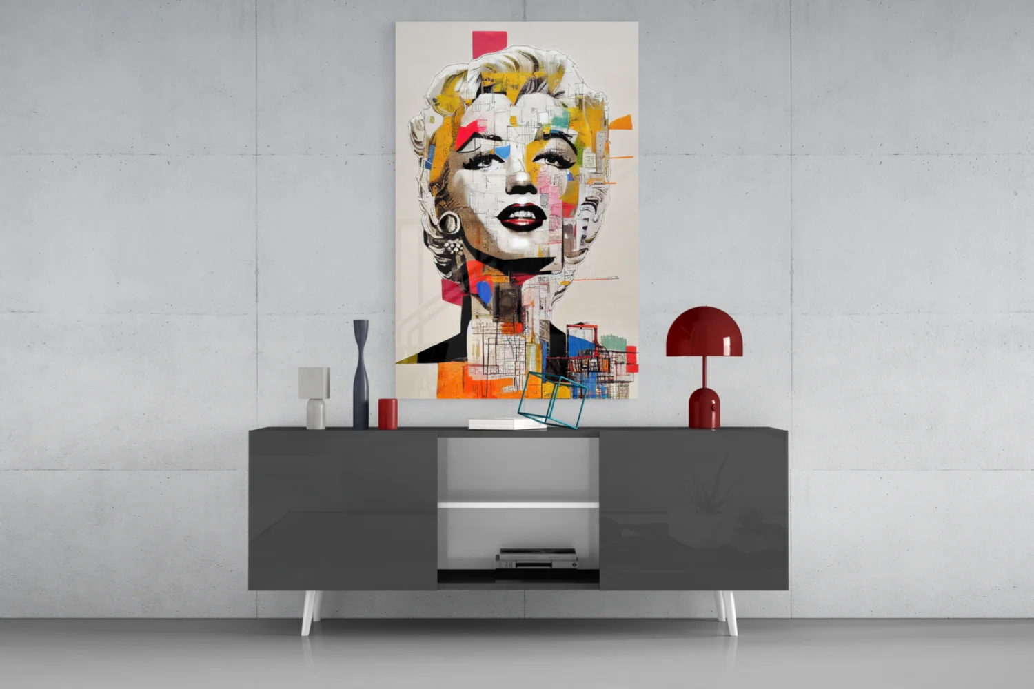 Marilyn Monroe Glass Wall Art || Designer Collection - Image 9