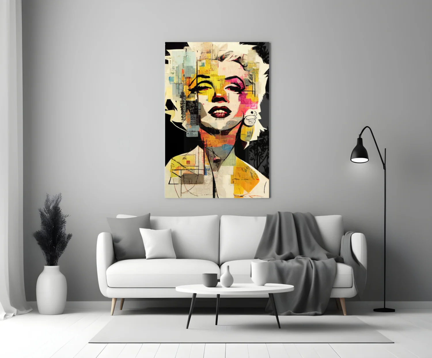 Marilyn Monroe Glass Wall Art || Designer Collection - Image 4