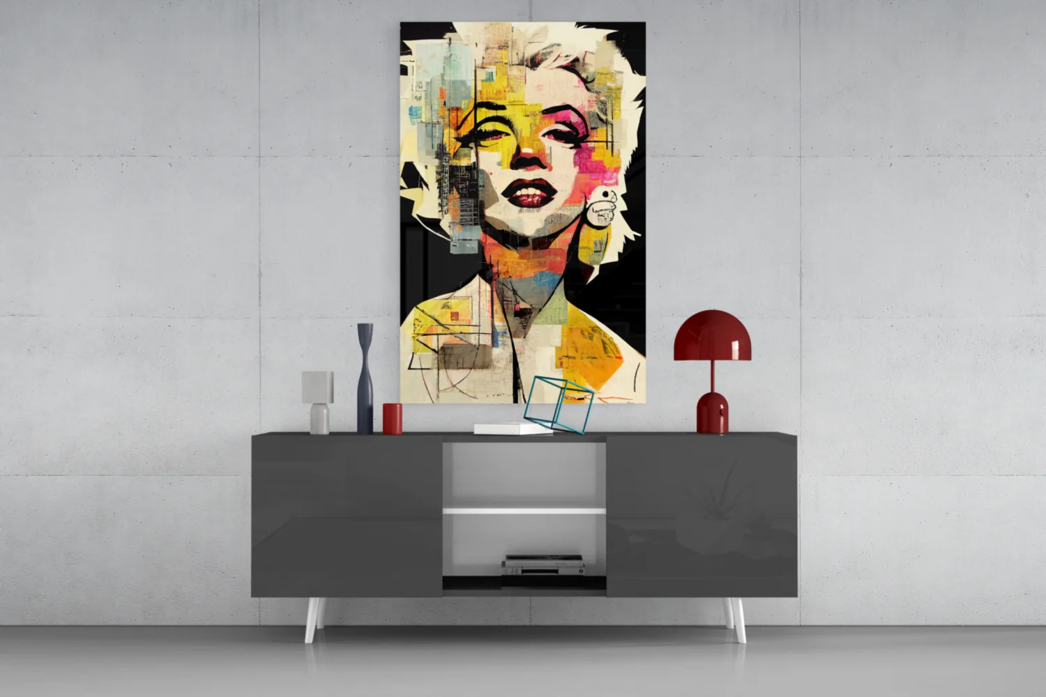Marilyn Monroe Glass Wall Art || Designer Collection - Image 9