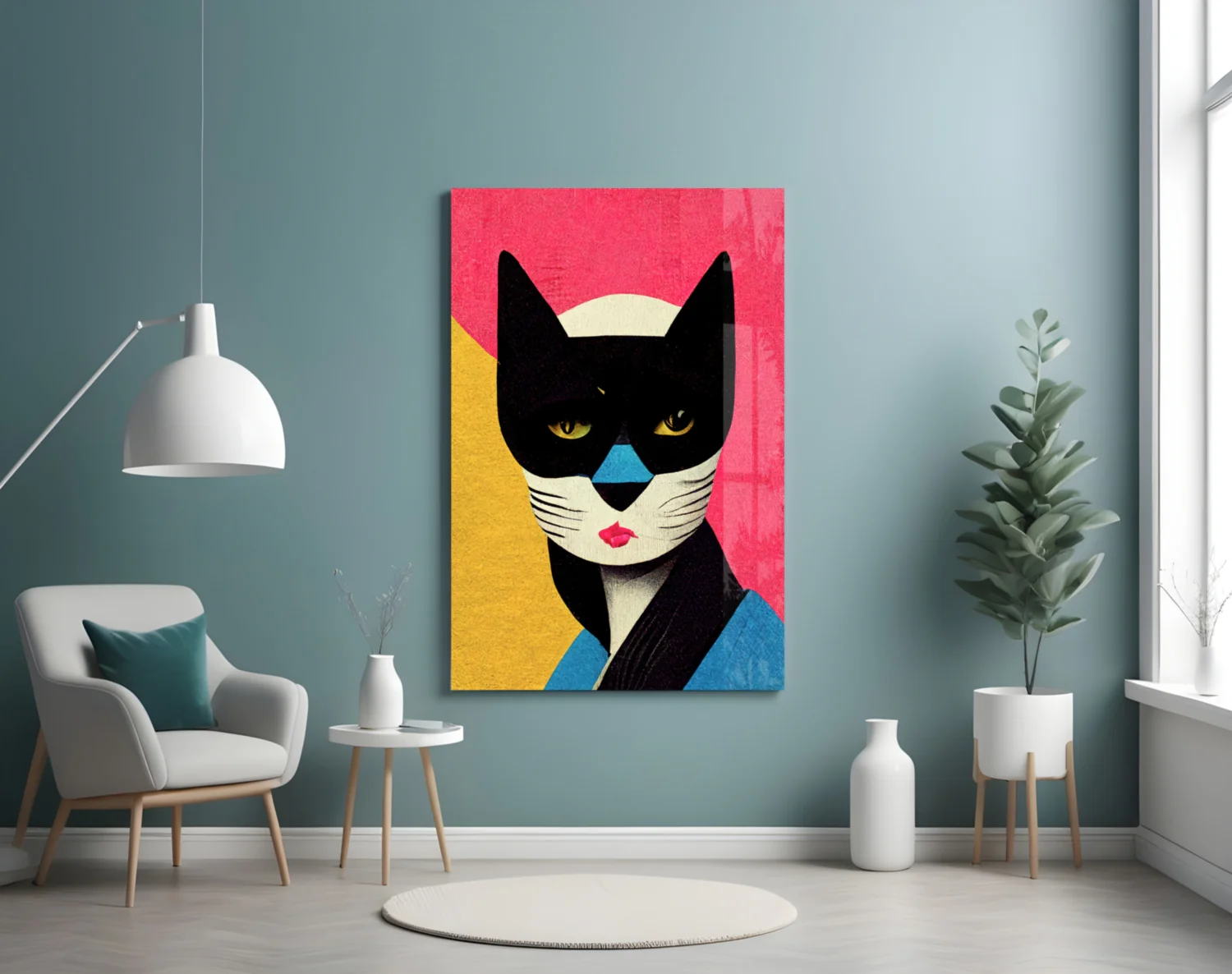 Masked Glass Wall Art || Designer Collection - Image 5