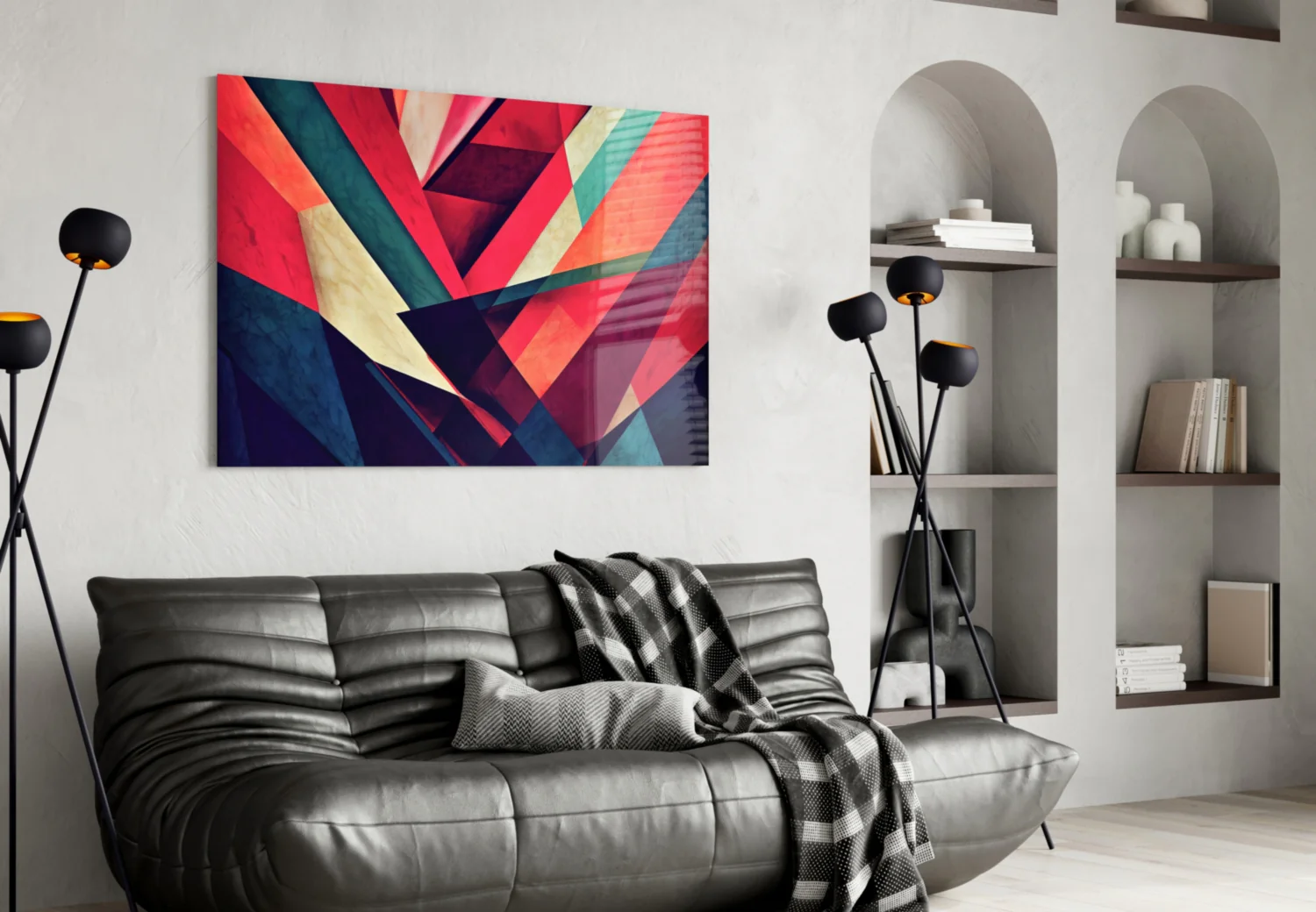 Corners Glass Wall Art  || Designers Collection - Image 5