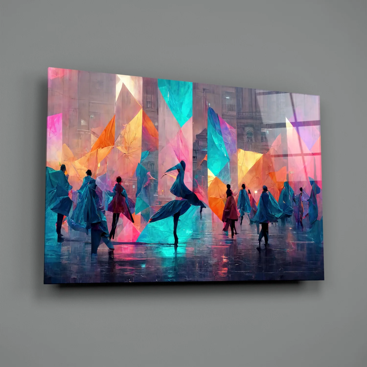 Cubic Walk Glass Wall Art || Designers Collection - Image 3