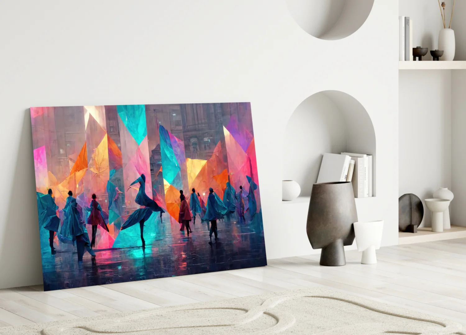 Cubic Walk Glass Wall Art || Designers Collection - Image 4
