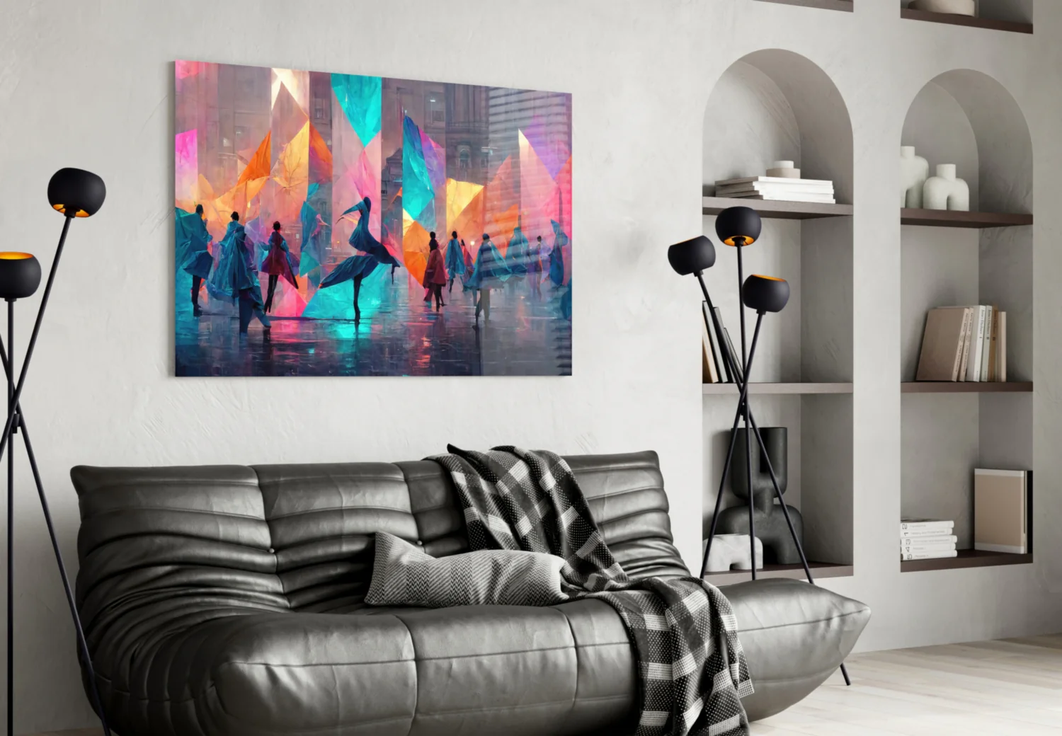 Cubic Walk Glass Wall Art || Designers Collection - Image 5