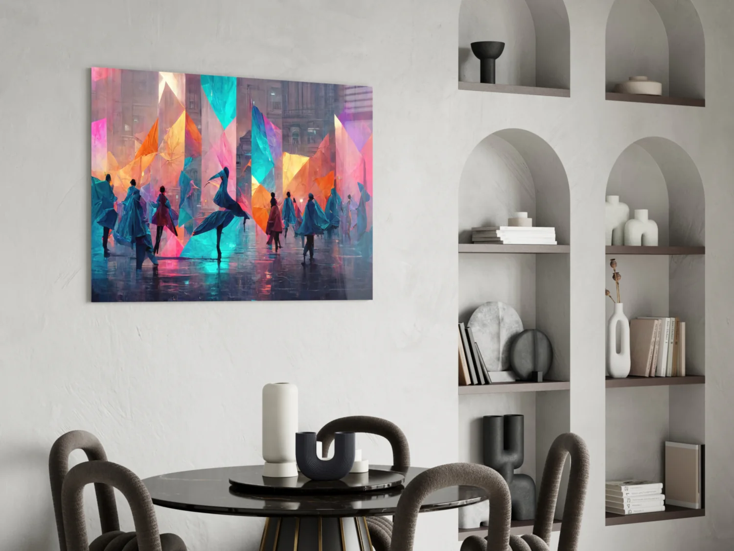 Cubic Walk Glass Wall Art || Designers Collection - Image 6