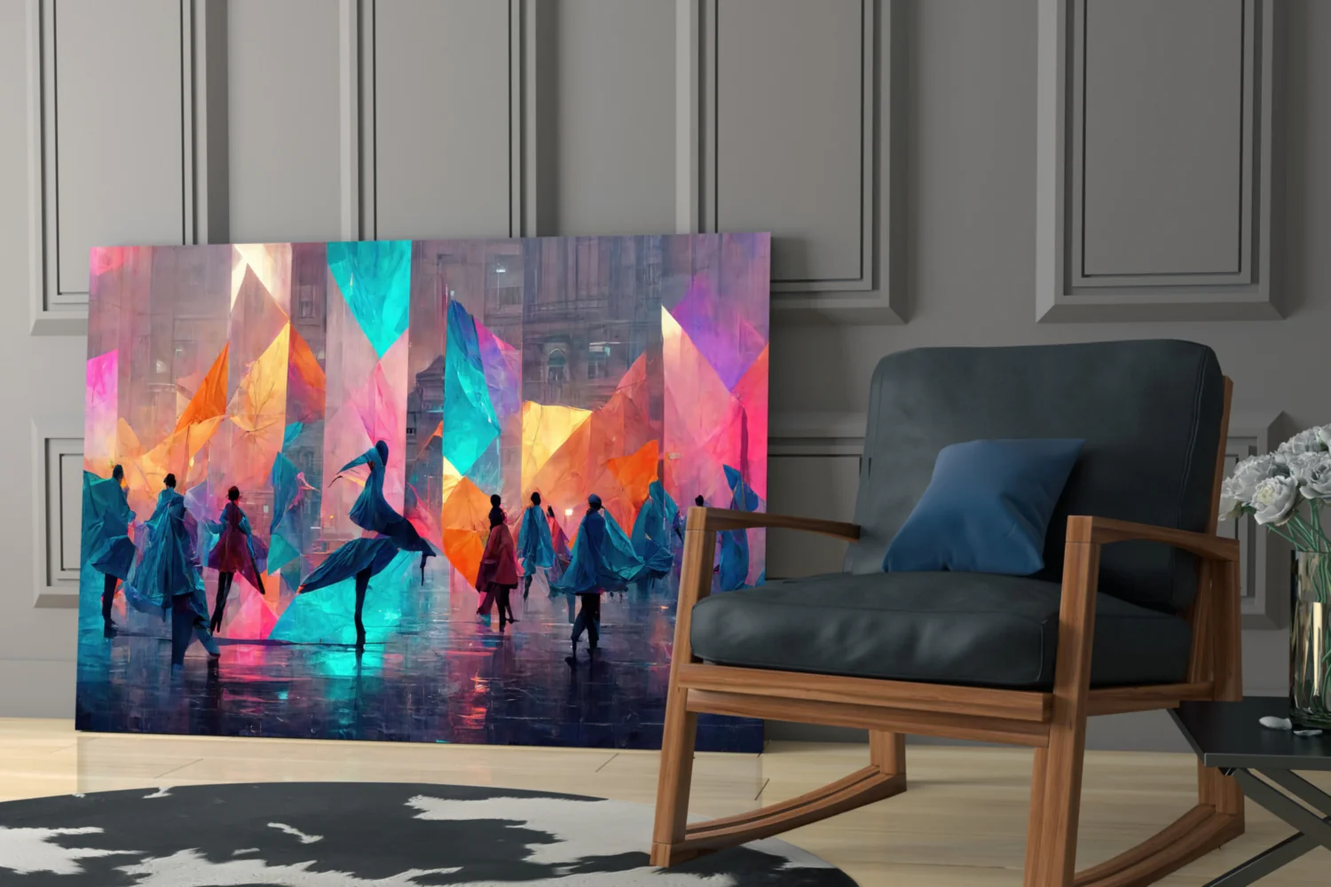 Cubic Walk Glass Wall Art || Designers Collection - Image 7
