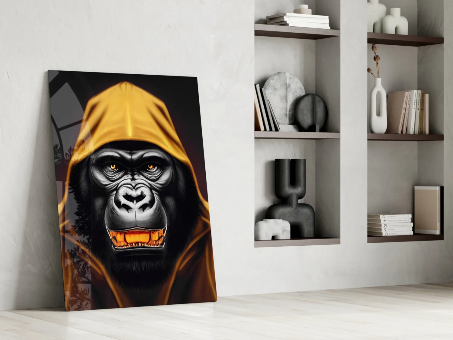 Angry Smile Glass Wall Art  || Designer Collection - Image 7