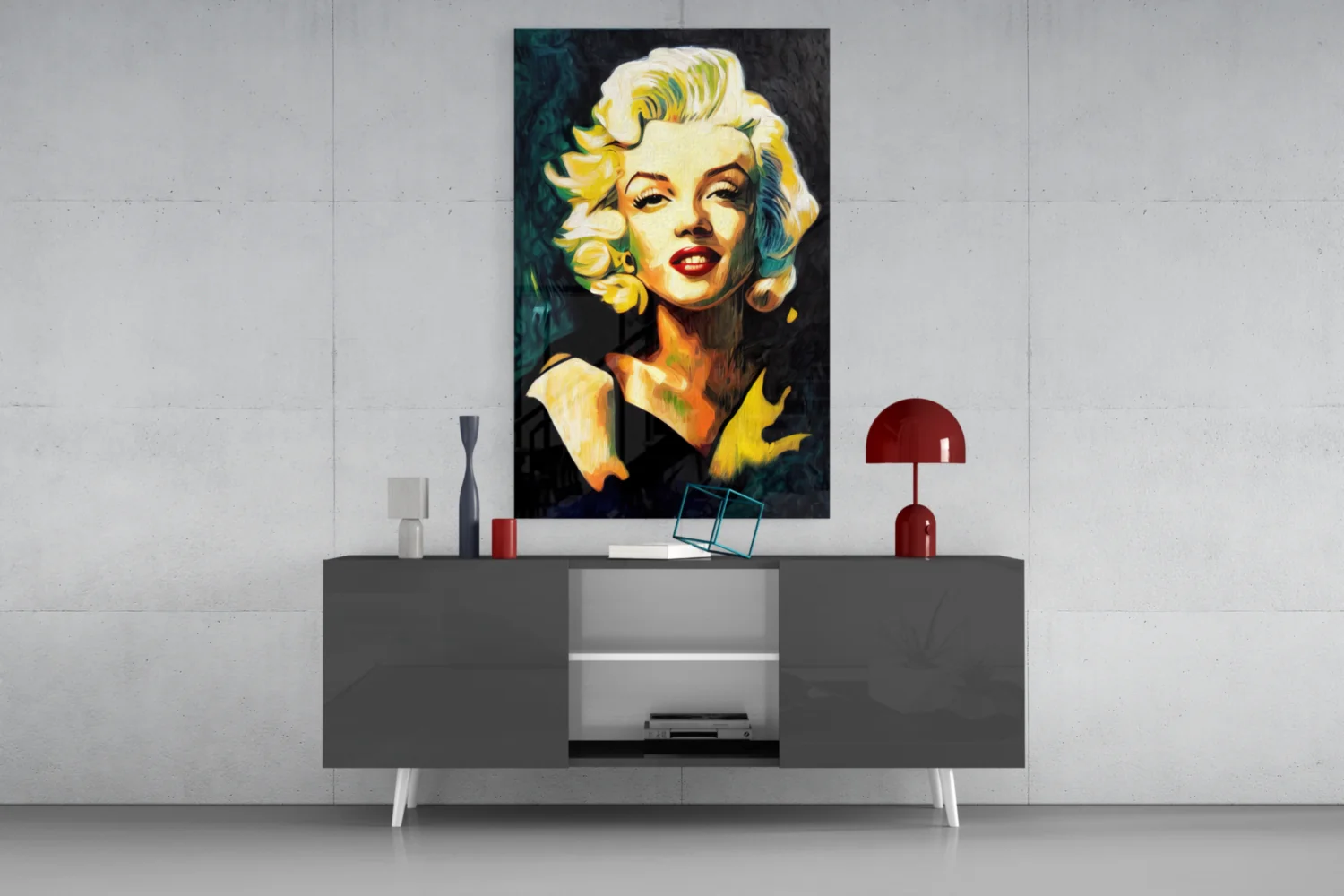 Marilyn Monroe Glass Wall Art  || Designer Collection - Image 9