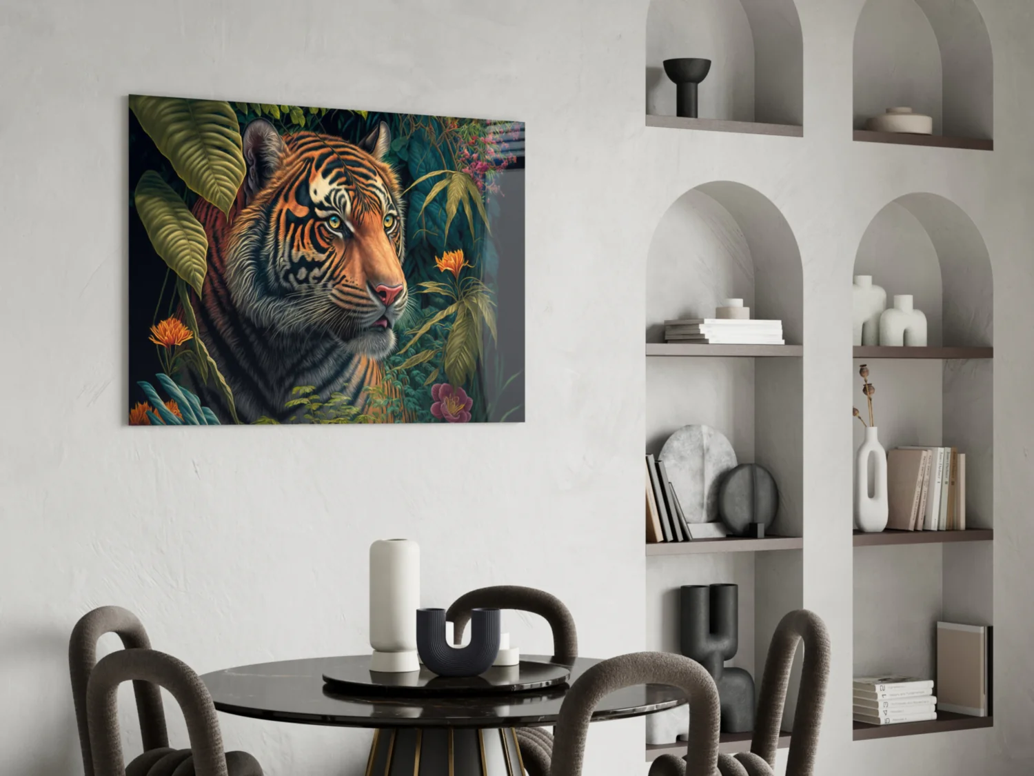 Trap Behind Flowers Glass Wall Art || Designers Collection - Image 6