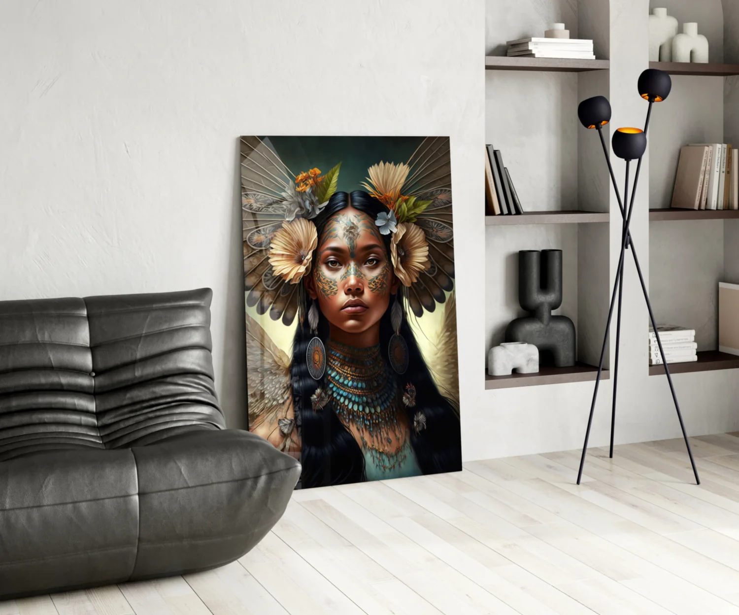 Princess of Flowers Glass Wall Art  || Designer Collection - Image 6