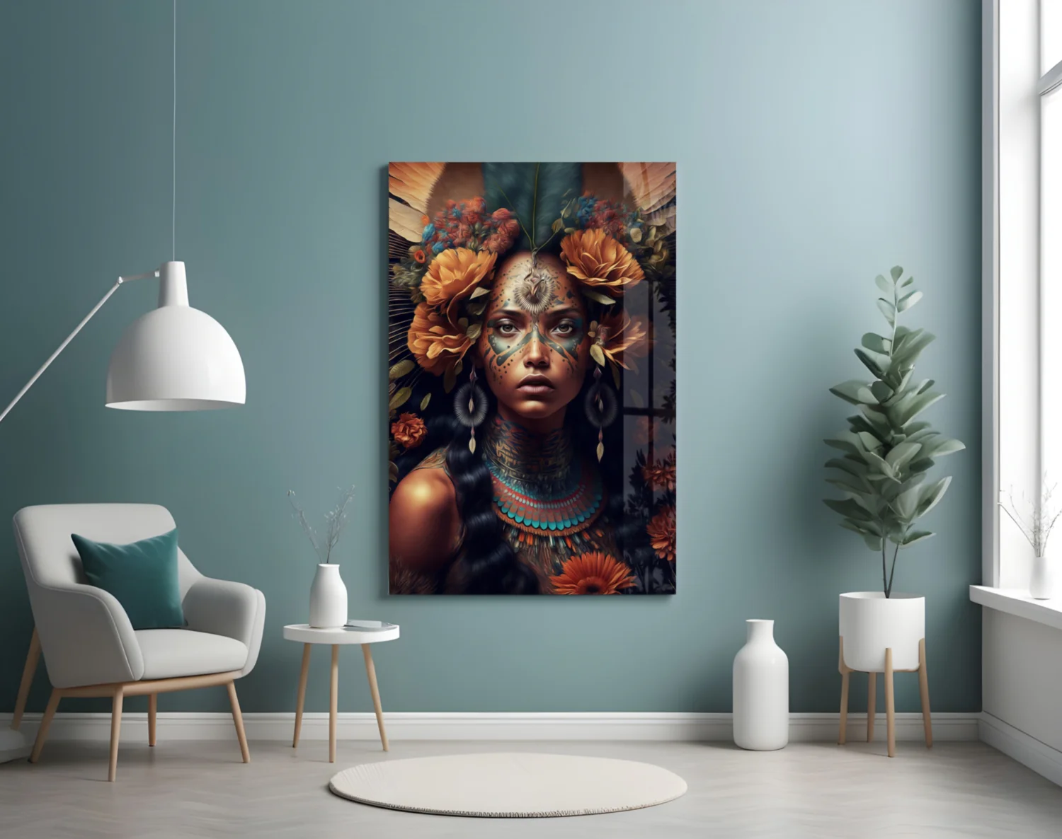 Beauty of the Clan Glass Wall Art || Designer Collection - Image 5