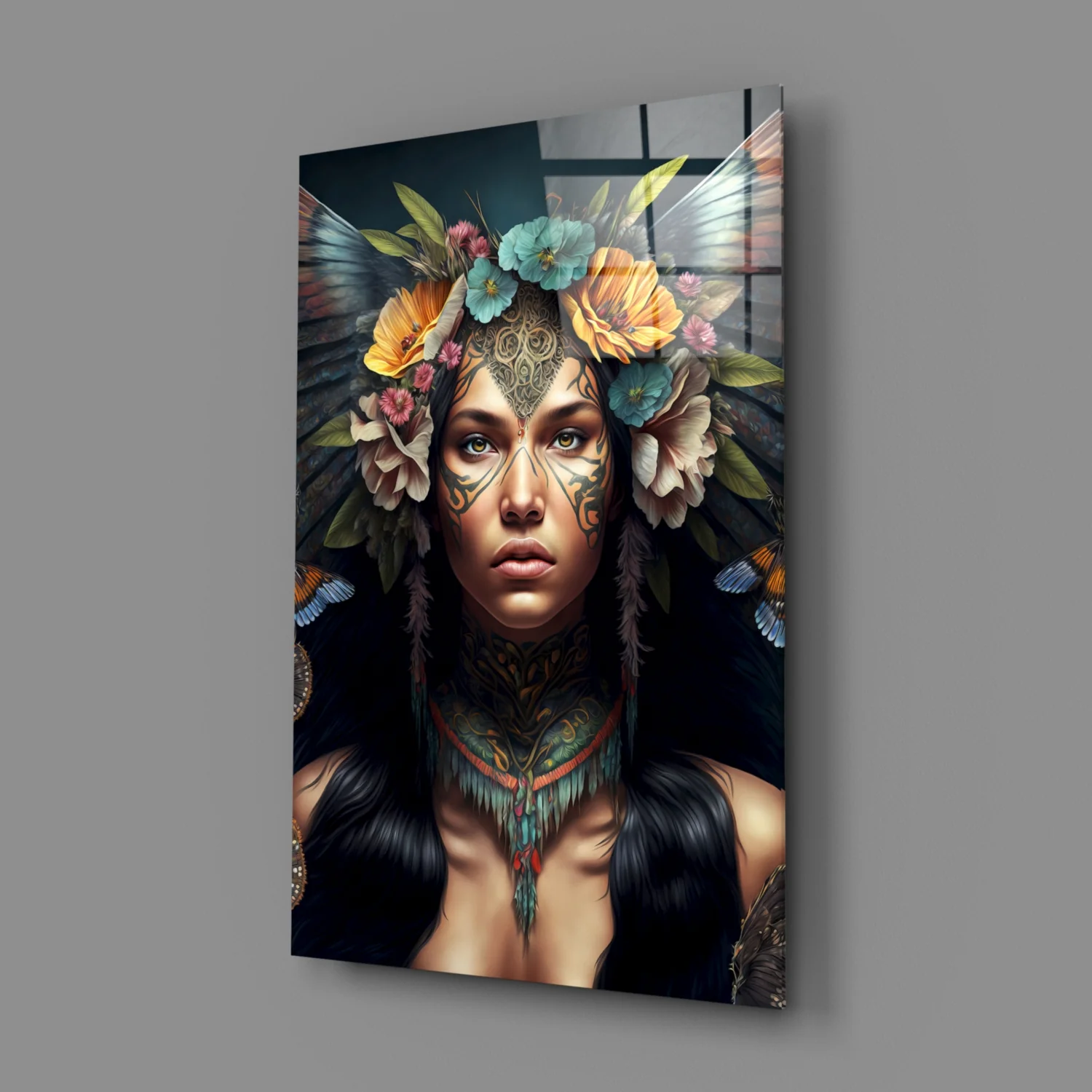 Warrior Beautiful Glass Wall Art || Designers Collection - Image 3