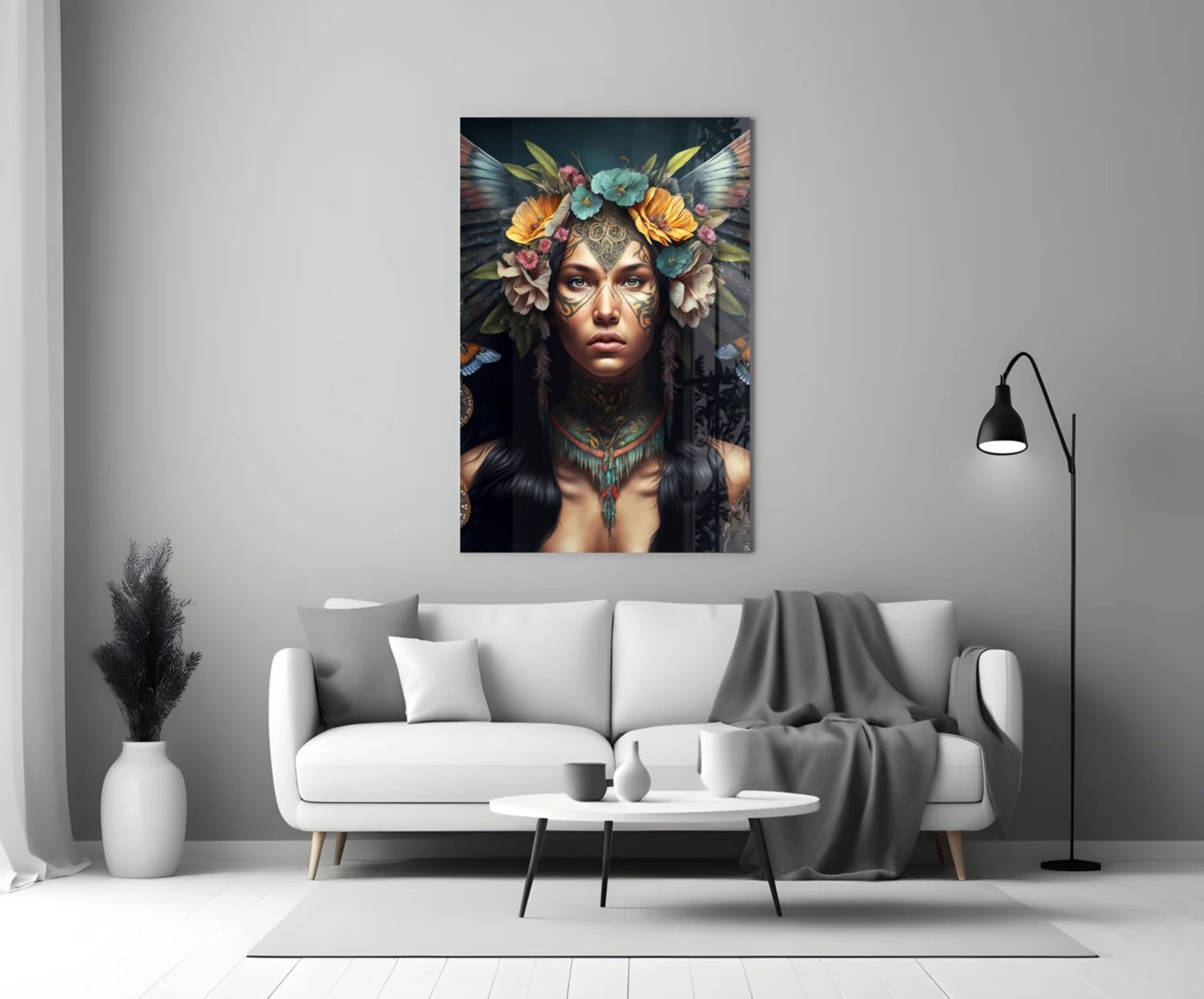 Warrior Beautiful Glass Wall Art || Designers Collection - Image 4
