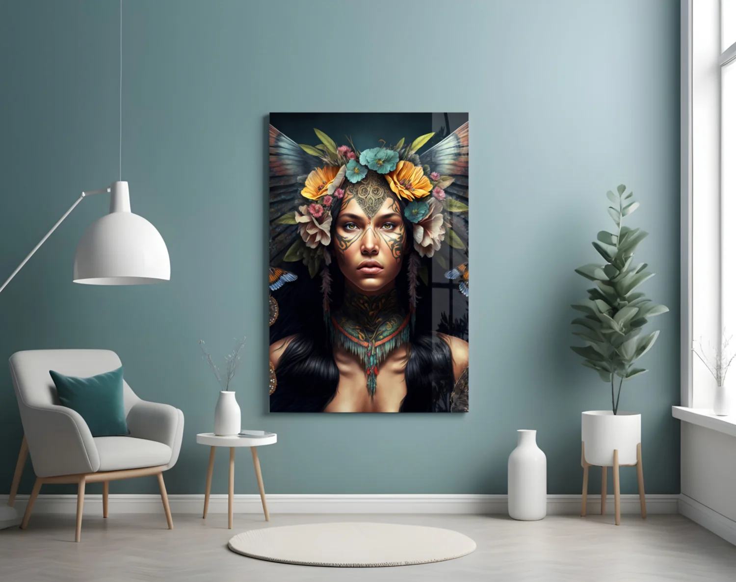 Warrior Beautiful Glass Wall Art || Designers Collection - Image 5