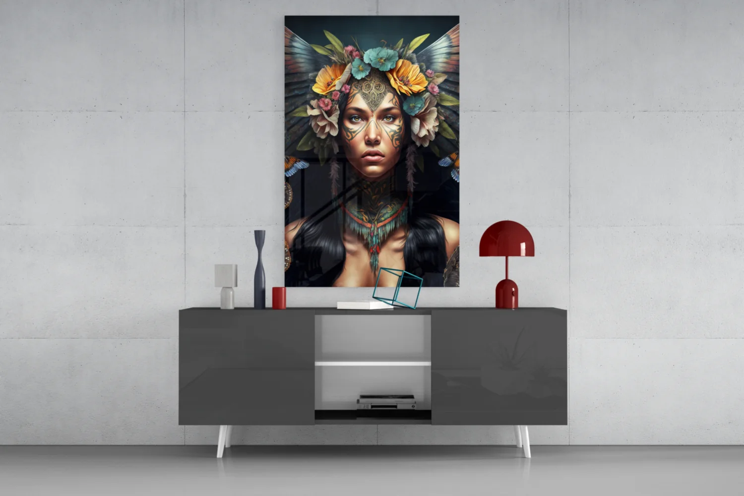 Warrior Beautiful Glass Wall Art || Designers Collection - Image 9
