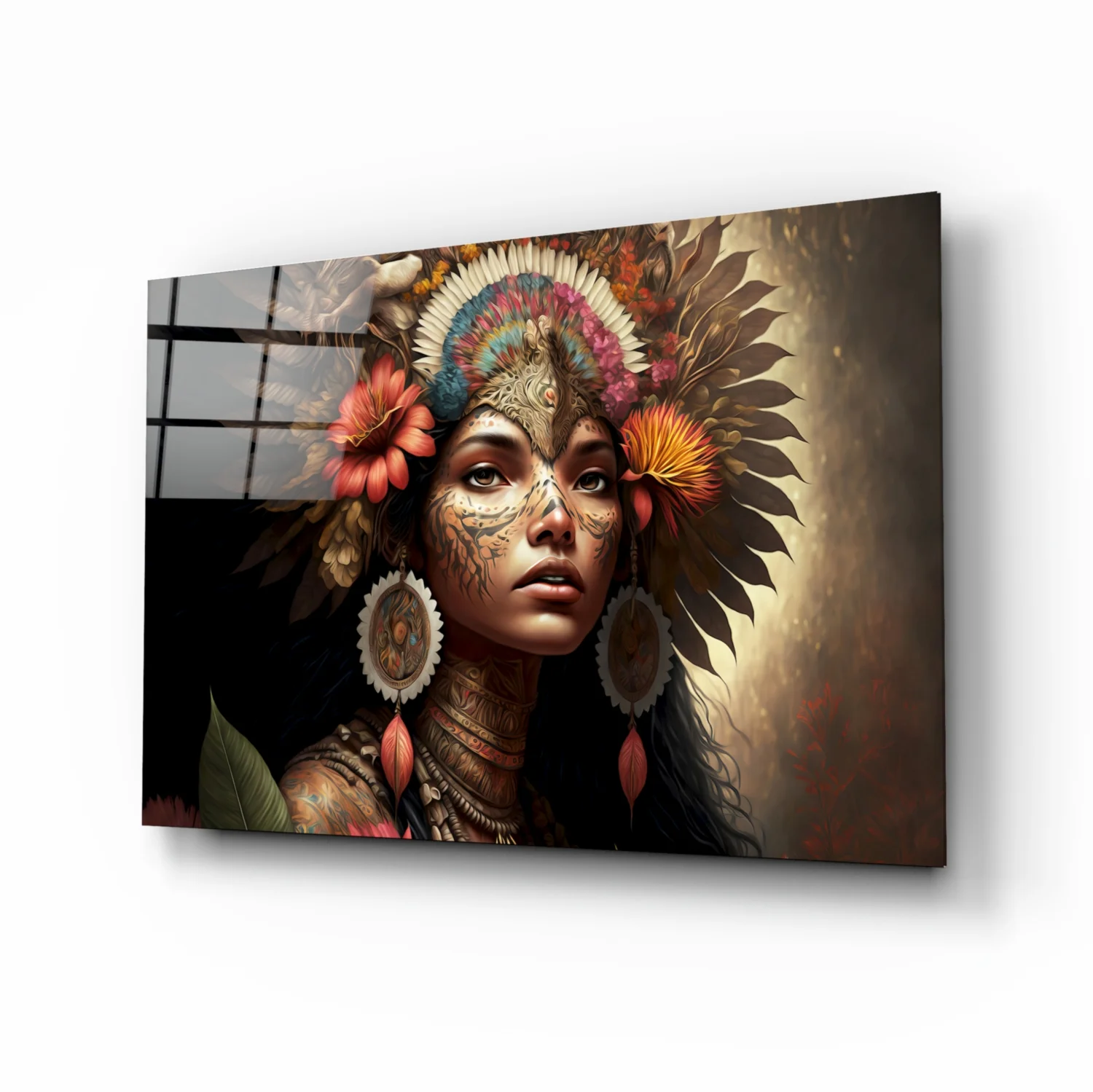 Beauty of the Clan Glass Wall Art  || Designer Collection - Image 2
