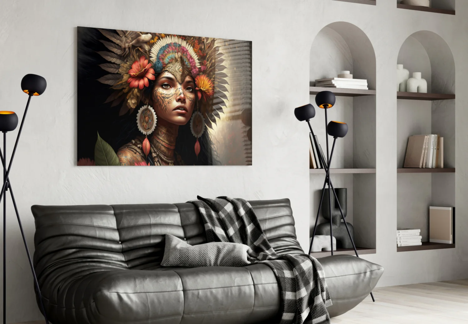 Beauty of the Clan Glass Wall Art  || Designer Collection - Image 5