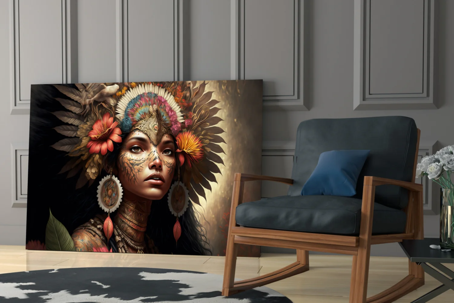 Beauty of the Clan Glass Wall Art  || Designer Collection - Image 7