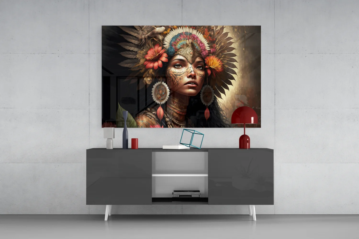 Beauty of the Clan Glass Wall Art  || Designer Collection - Image 9