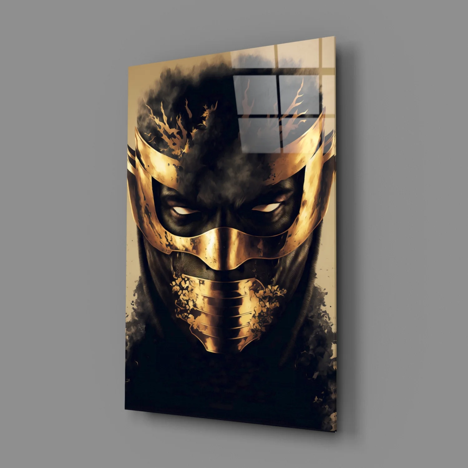 Masked Horror Glass Wall Art  || Designer Collection - Image 3