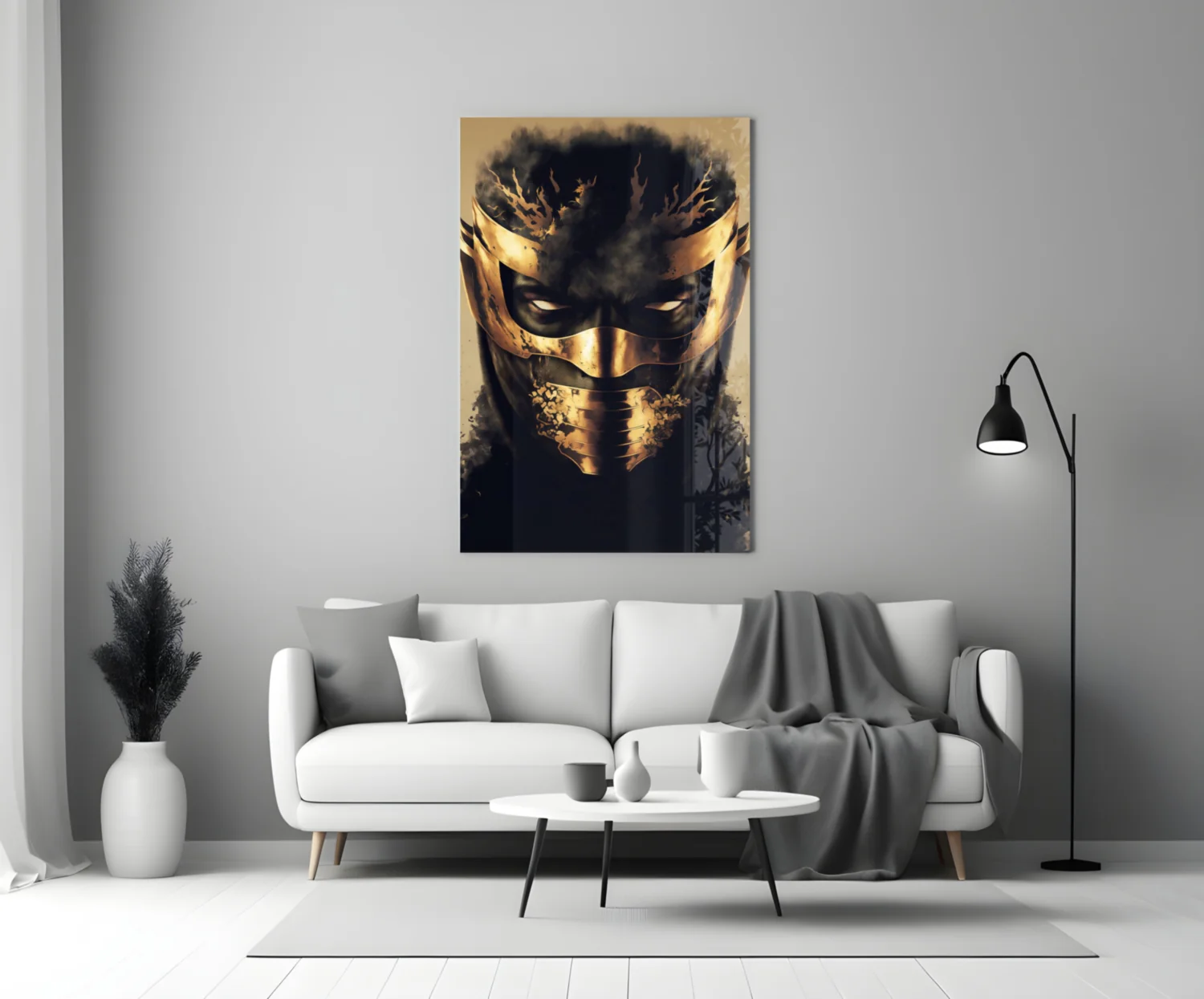 Masked Horror Glass Wall Art  || Designer Collection - Image 4