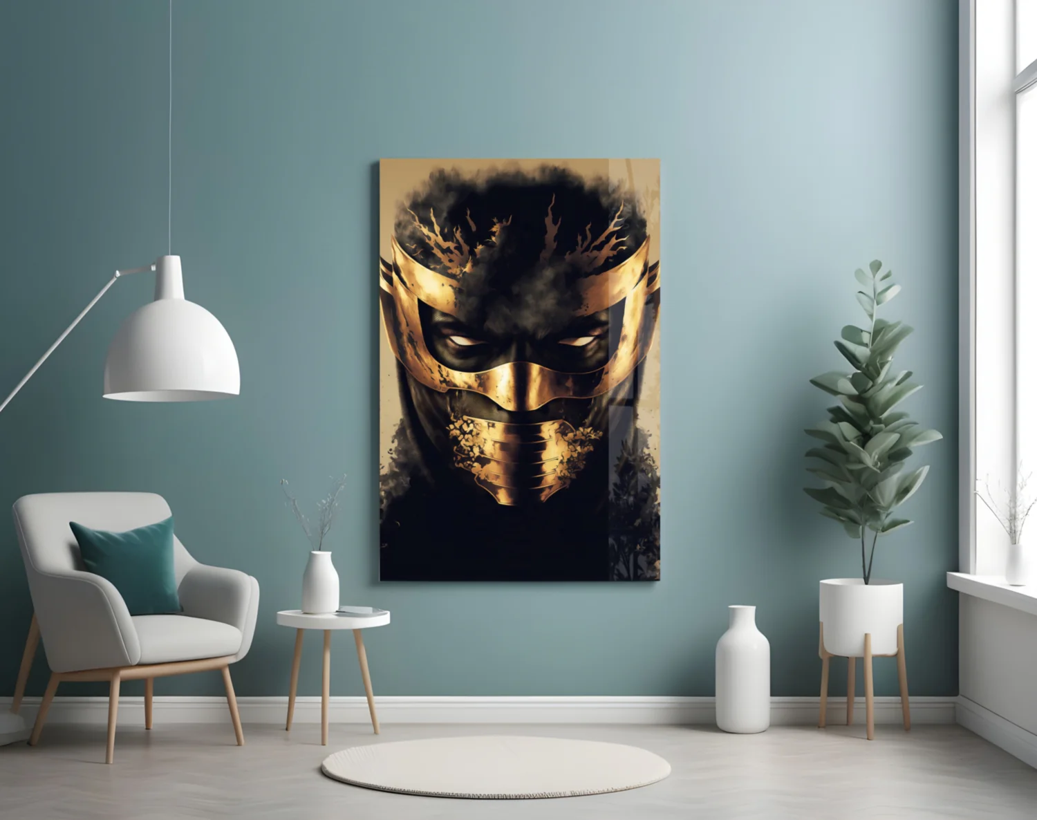 Masked Horror Glass Wall Art  || Designer Collection - Image 5
