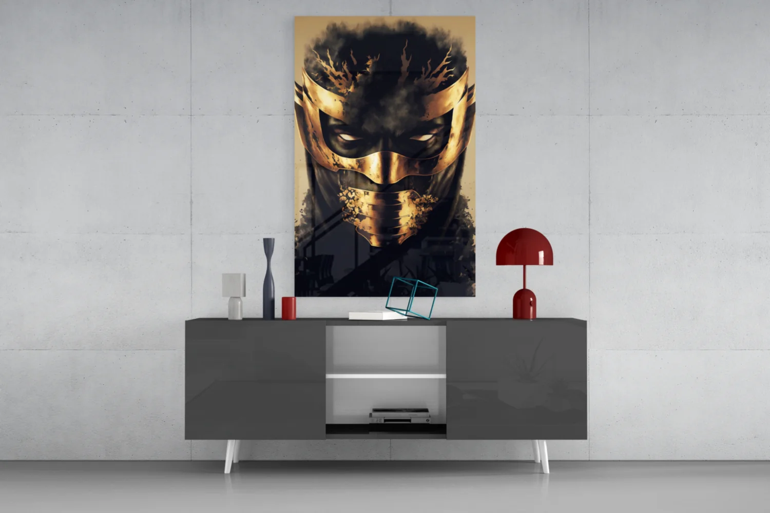 Masked Horror Glass Wall Art  || Designer Collection - Image 9