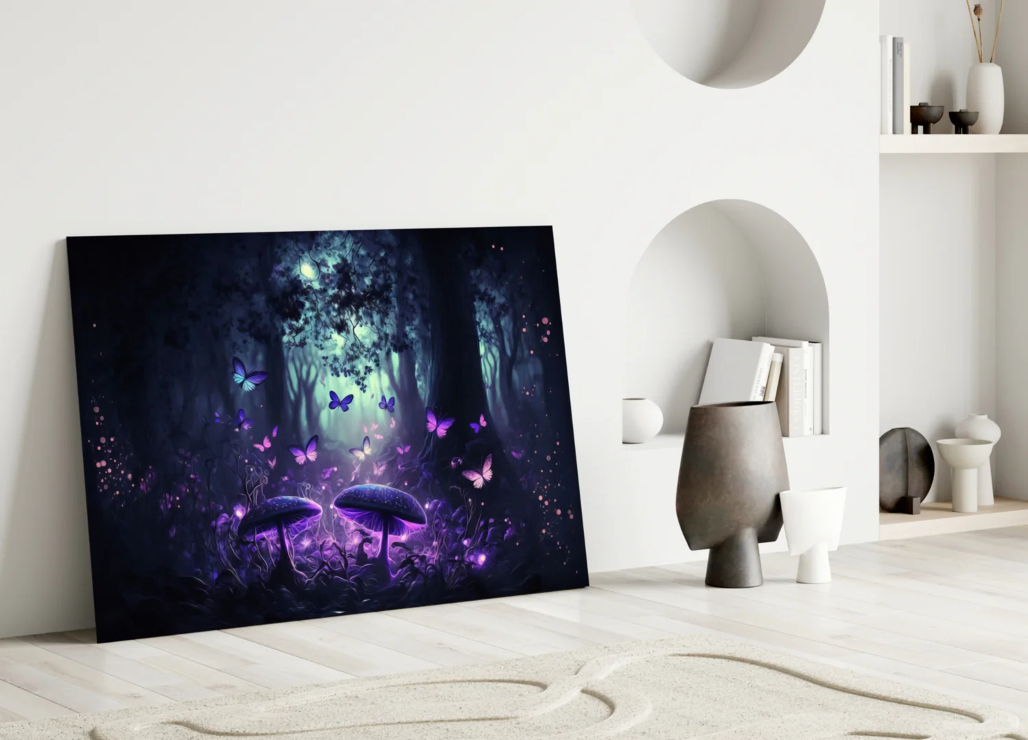 Mushrooms' Love Glass Wall Art || Designer Collection - Image 4
