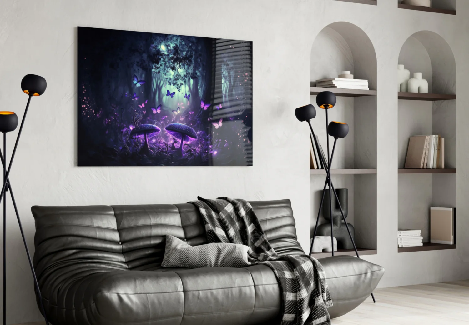 Mushrooms' Love Glass Wall Art || Designer Collection - Image 5