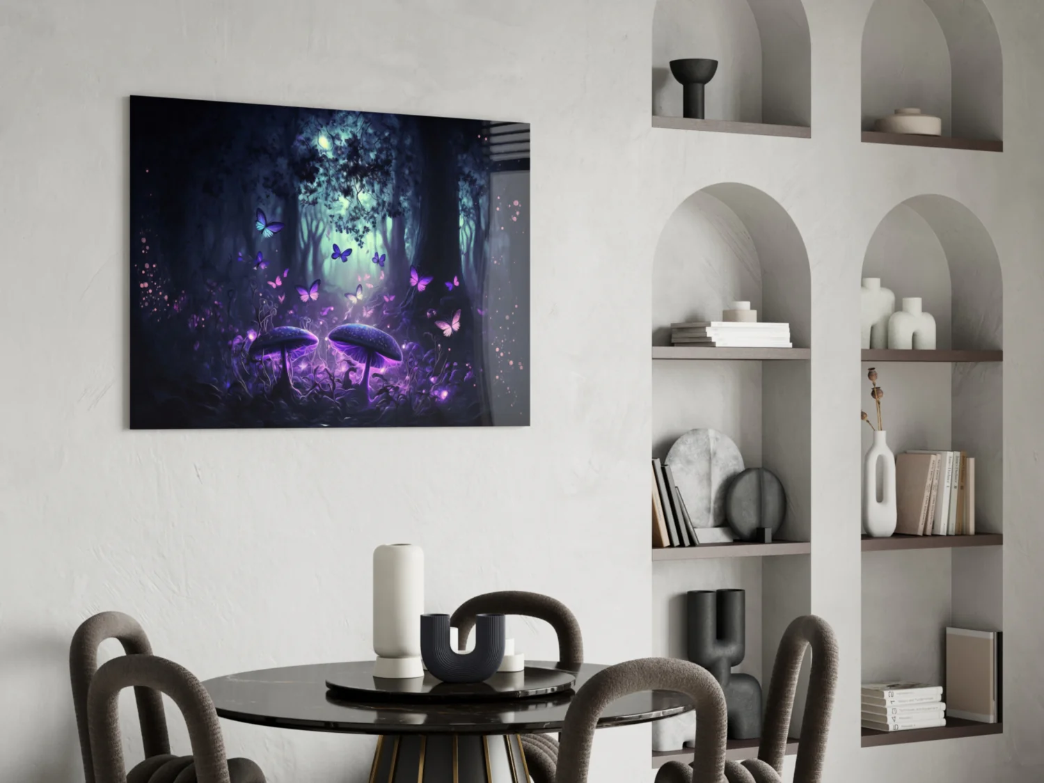 Mushrooms' Love Glass Wall Art || Designer Collection - Image 6