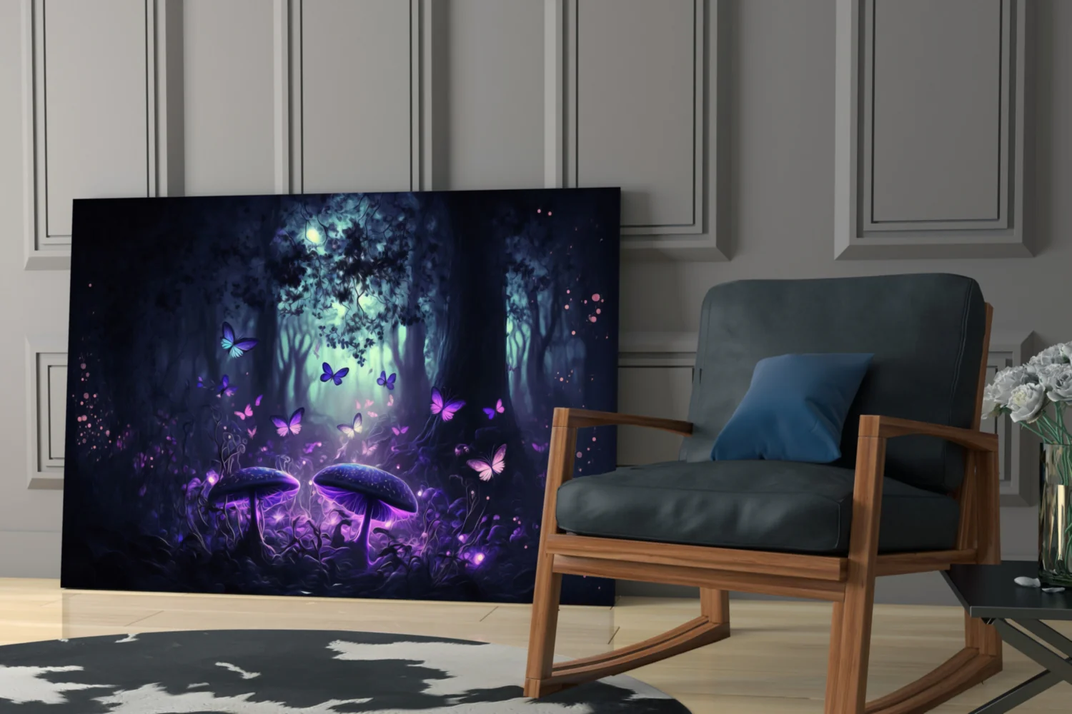 Mushrooms' Love Glass Wall Art || Designer Collection - Image 7