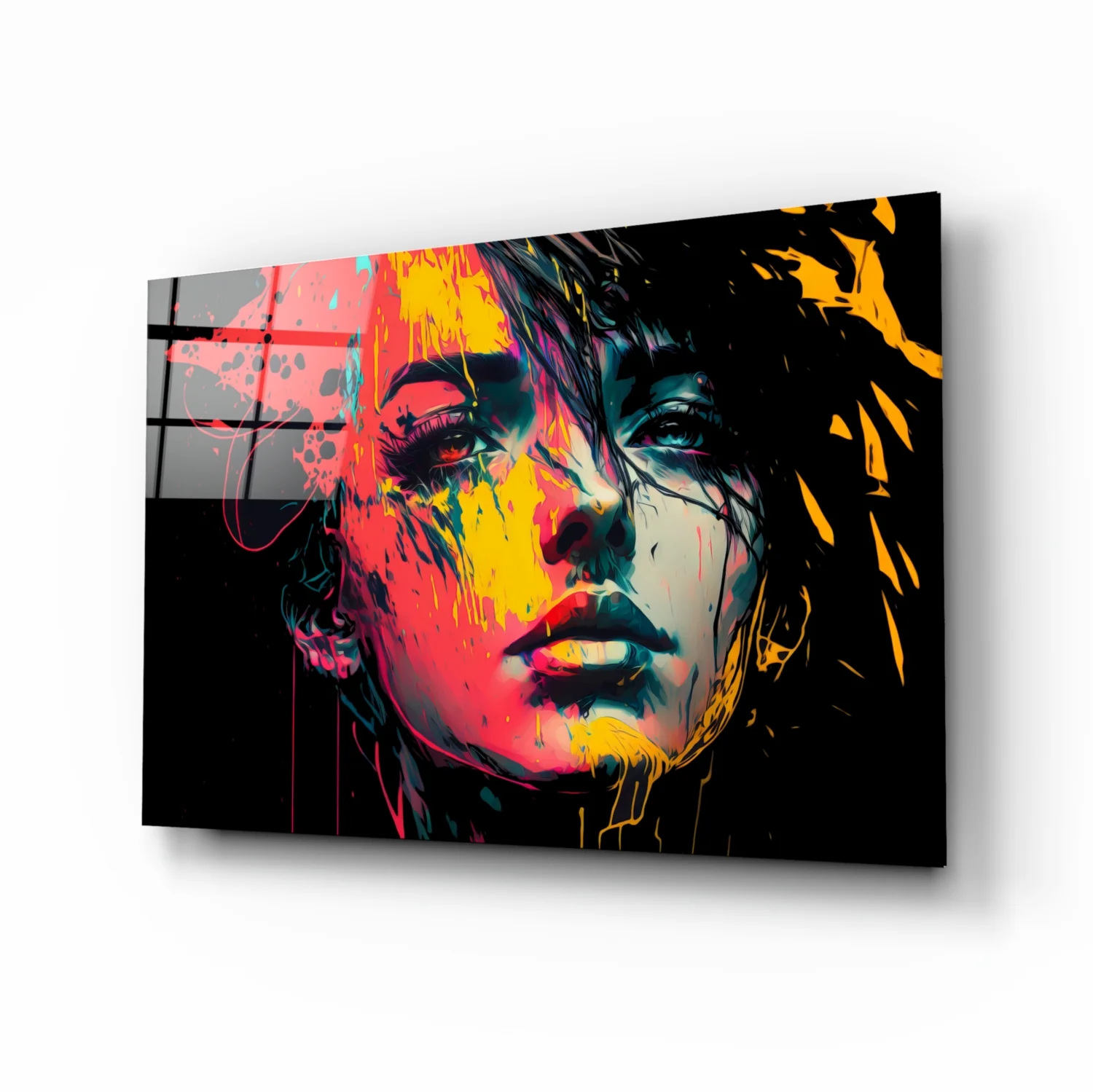 Rebel Beauty Glass Wall Art || Designer Collection - Image 2
