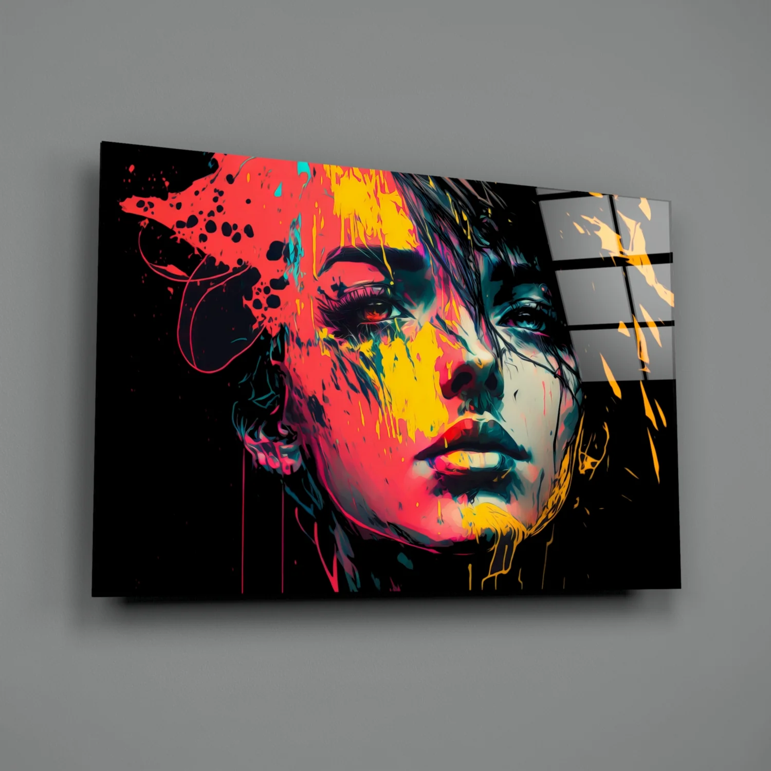Rebel Beauty Glass Wall Art || Designer Collection - Image 3