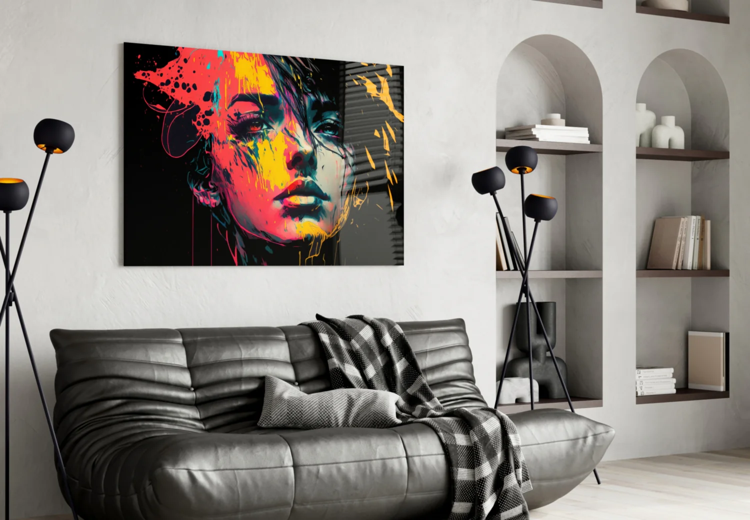 Rebel Beauty Glass Wall Art || Designer Collection - Image 5