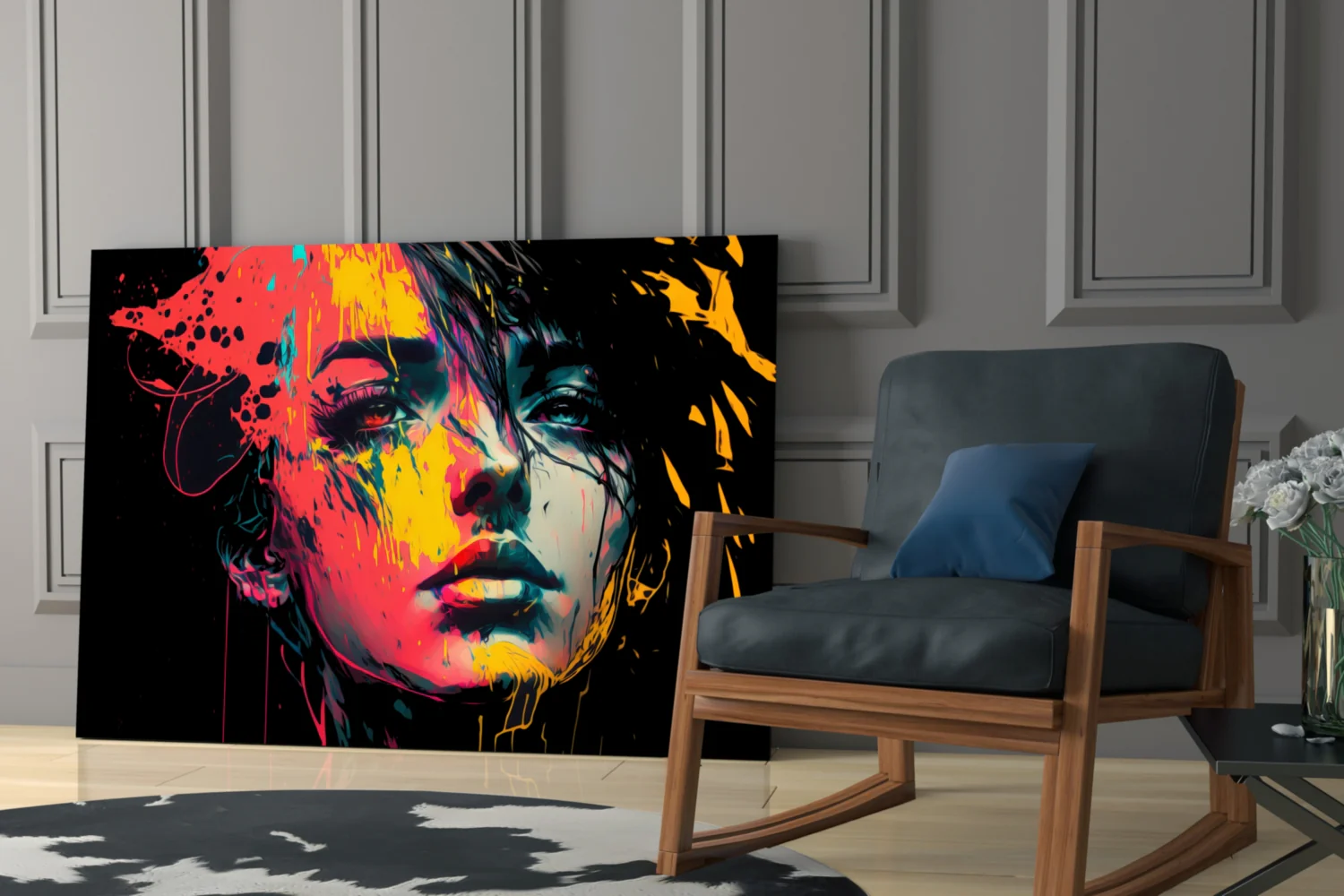 Rebel Beauty Glass Wall Art || Designer Collection - Image 7