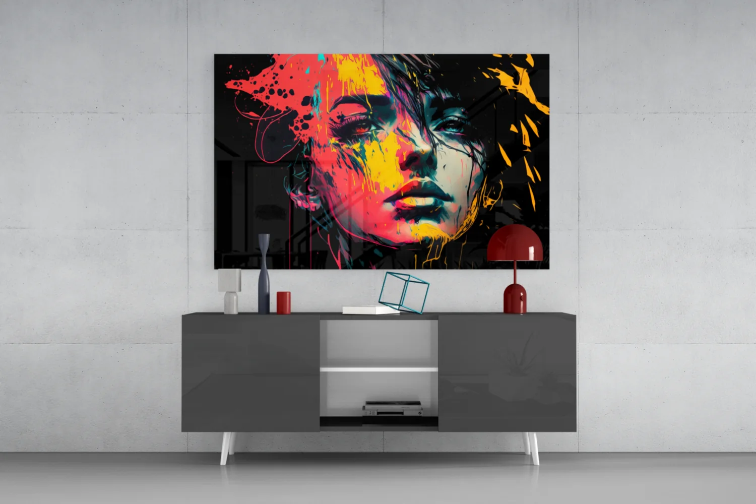 Rebel Beauty Glass Wall Art || Designer Collection - Image 9