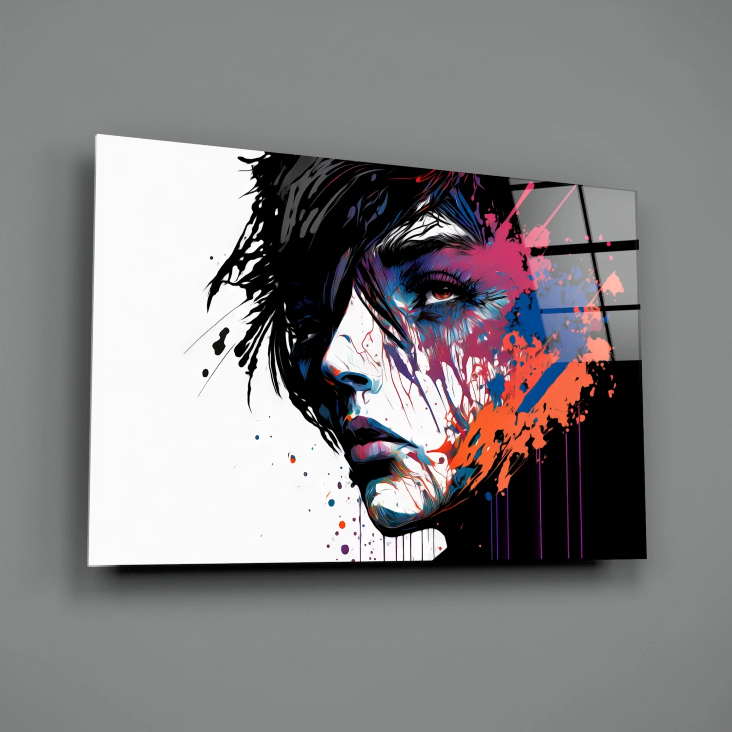 Rebel Beauty Glass Wall Art || Designer Collection - Image 3